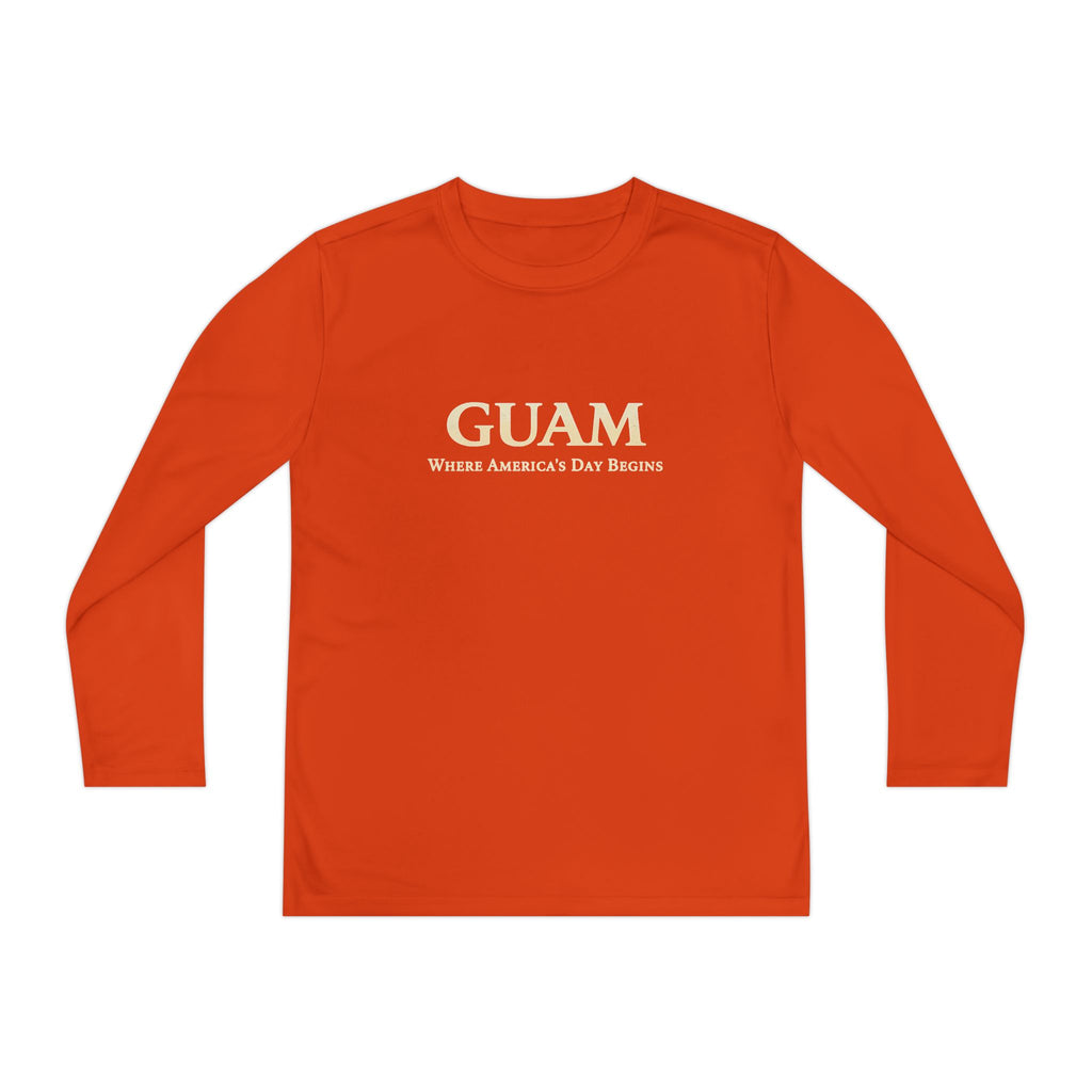 Guam 671 Long Sleeve Youth Tee "Where America's Day Begins"