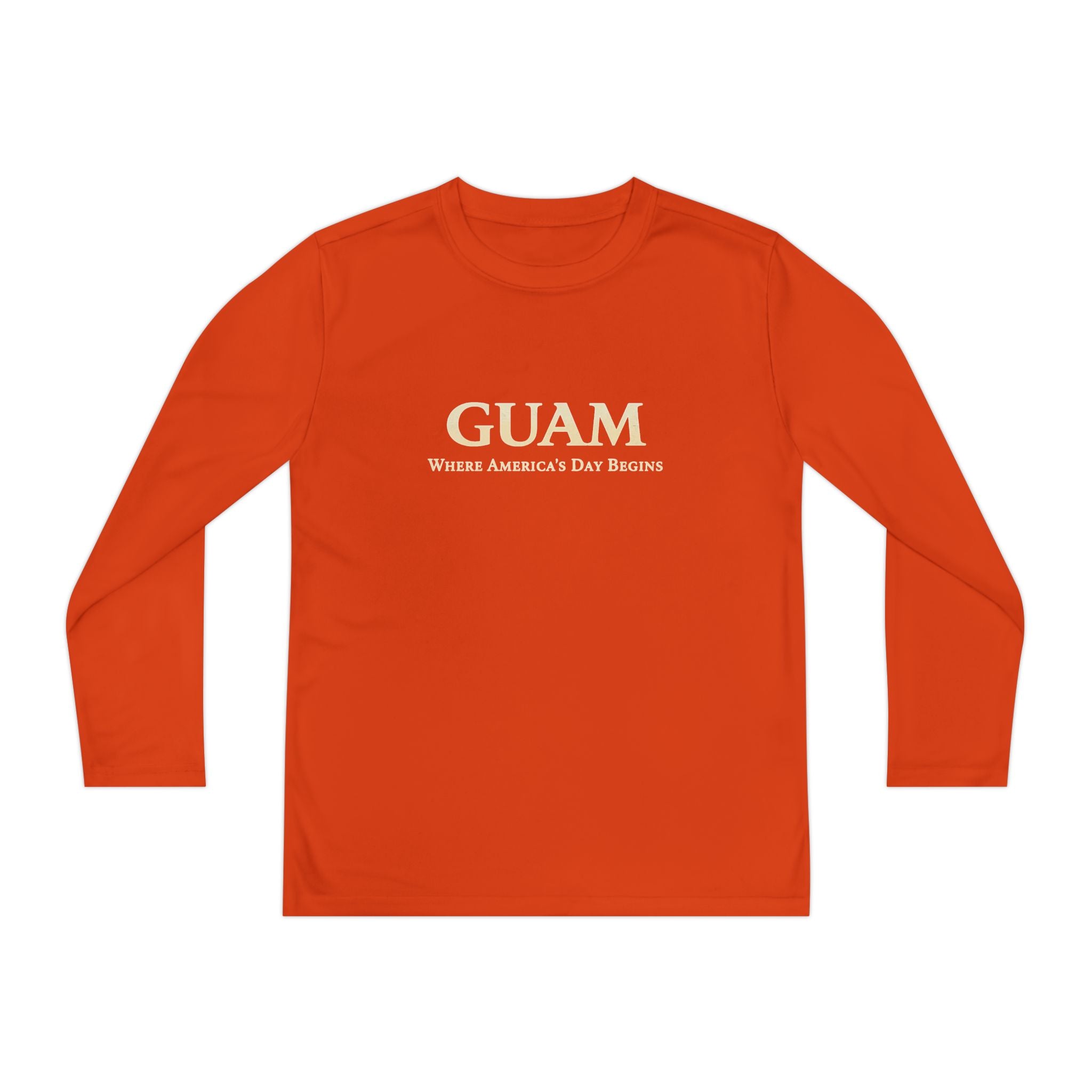 Guam 671 Long Sleeve Youth Tee "Where America's Day Begins"