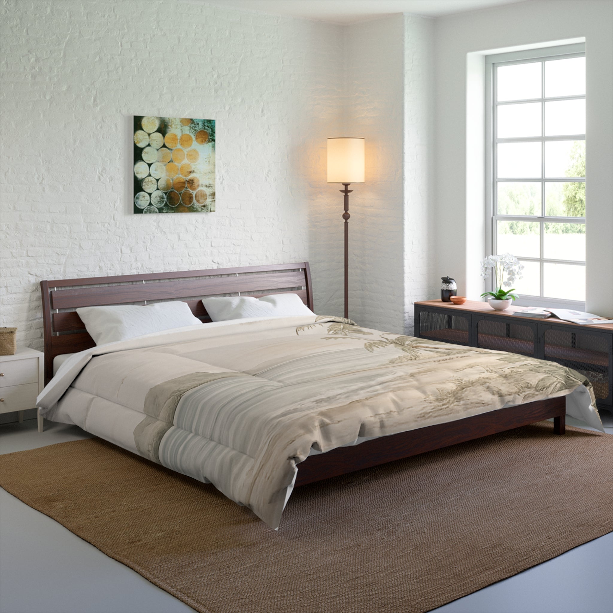 Personalized Island Comforter | Various Sizes (Add your own image and text or use one of our own images)