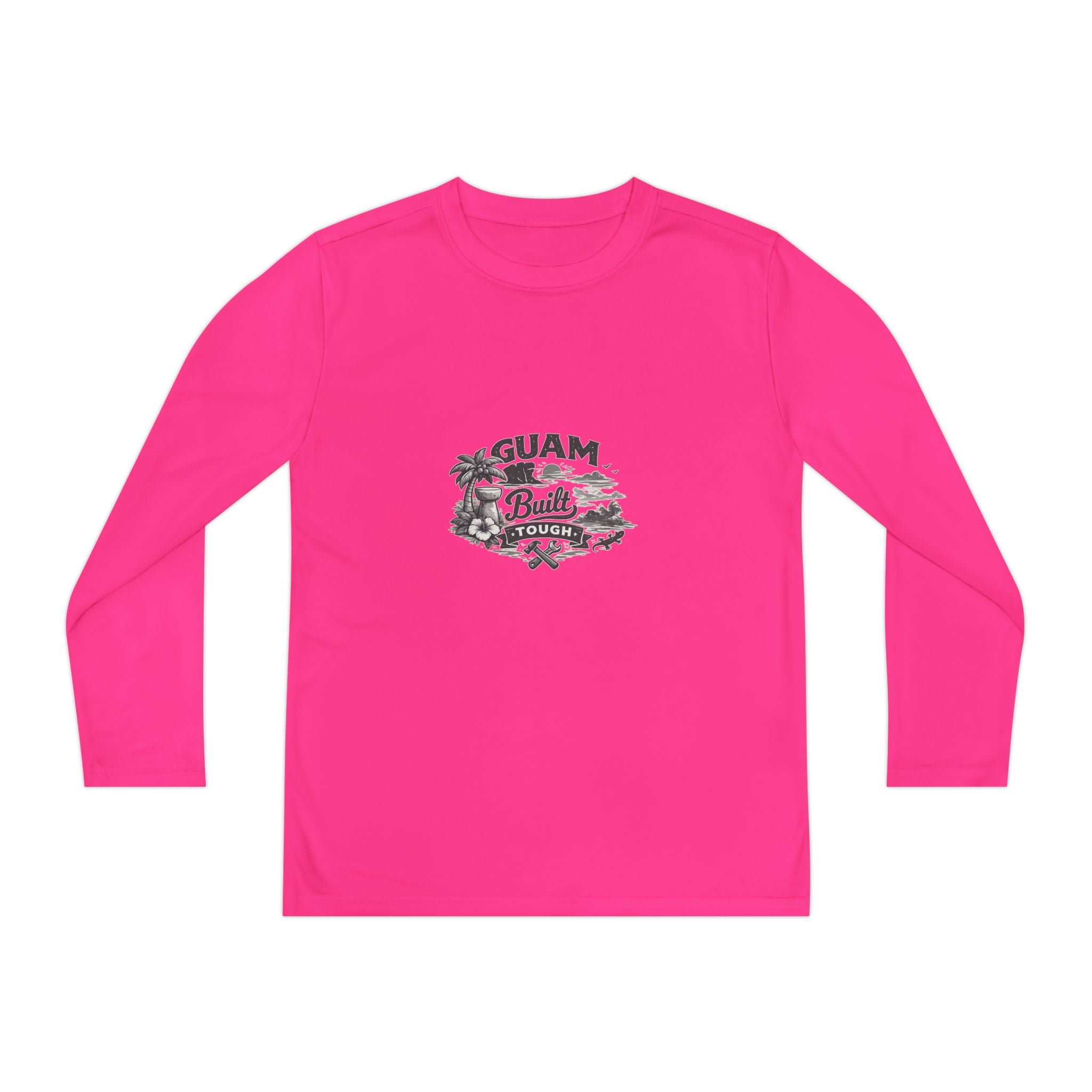 Guam Built Youth Long Sleeve Tee | Island Pride Graphic Shirt