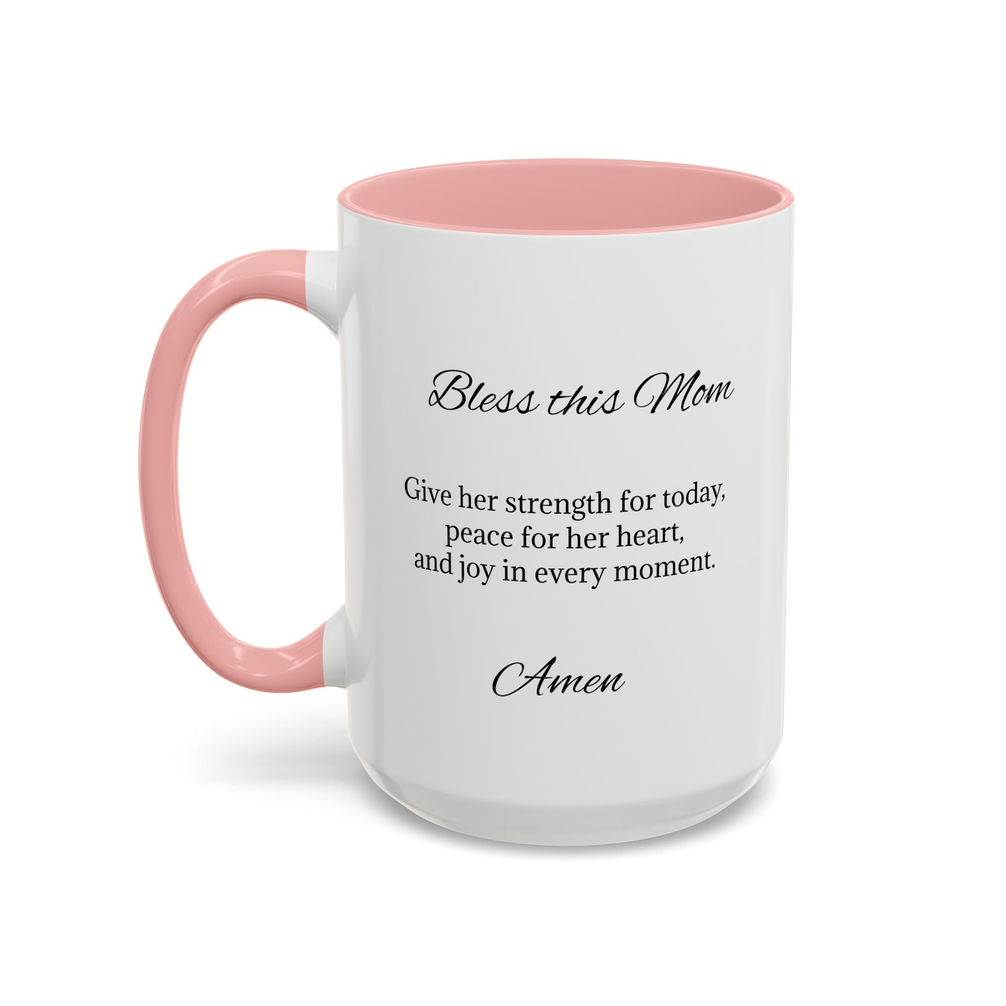 Personalized Inspirational Mom Accent Coffee Mug | Heartfelt Quote Gift (11/15 oz)