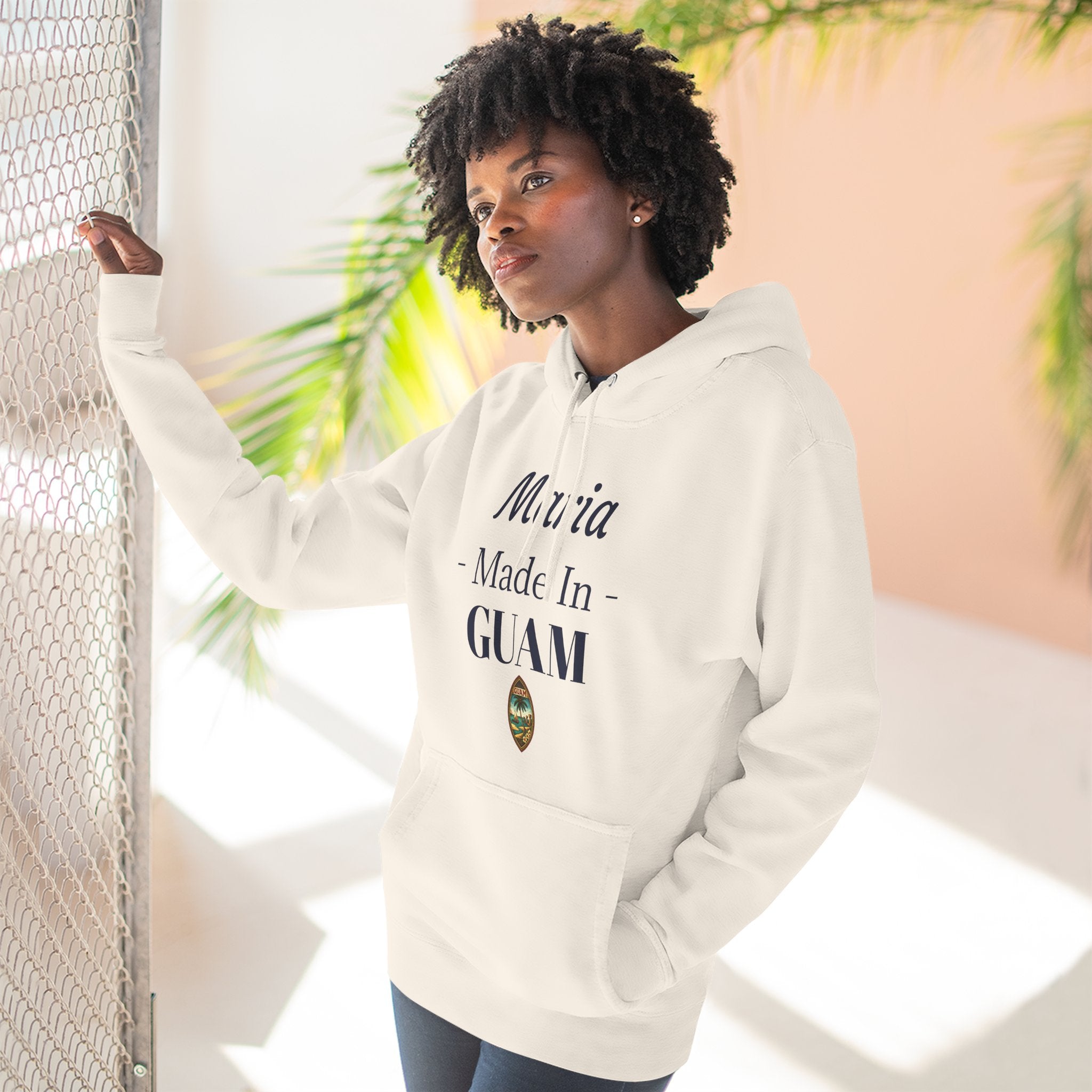 Made in Guam Personalized Hoodie | Customized Name Fleece Pullover