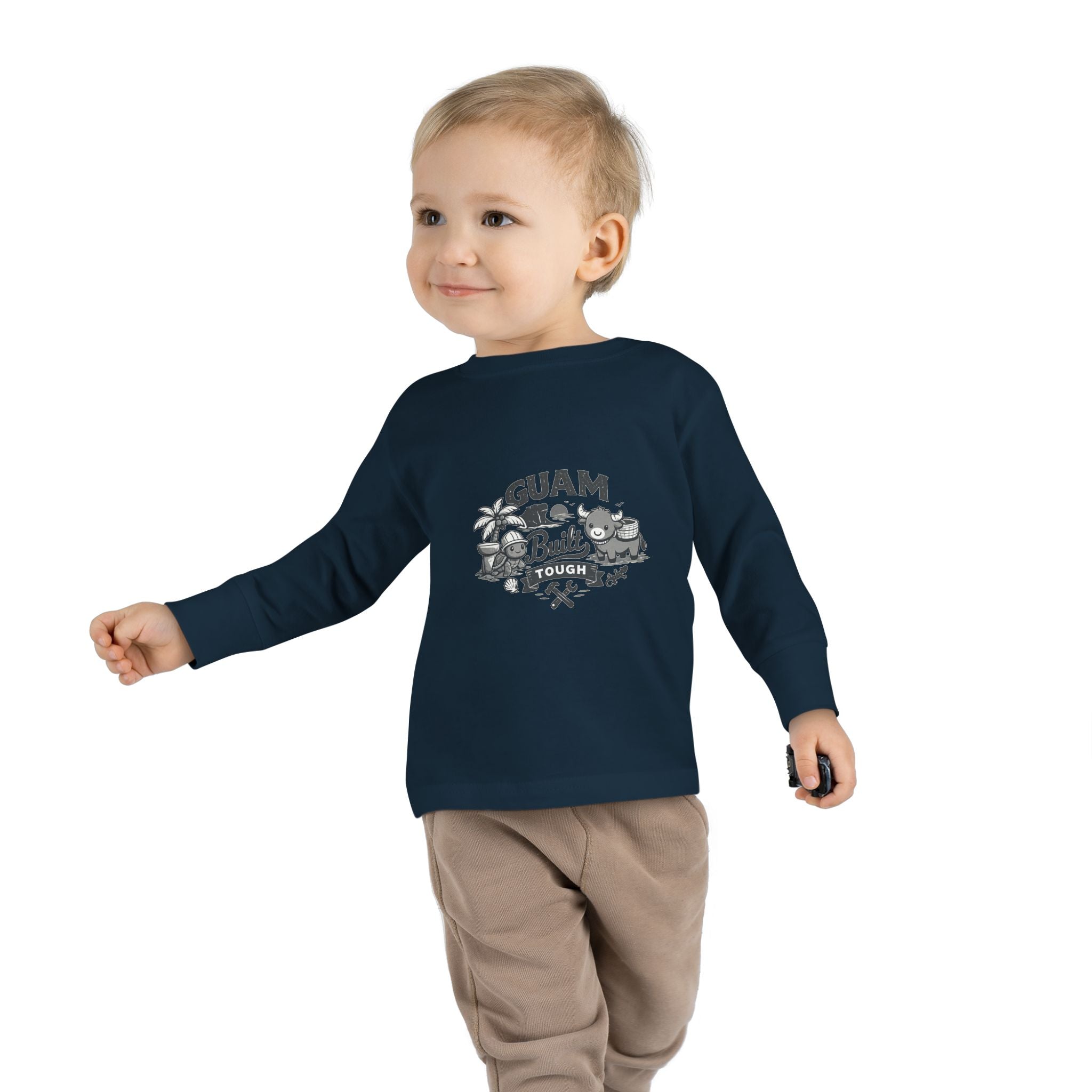 Guam Built Tough Toddler Long Sleeve Tee