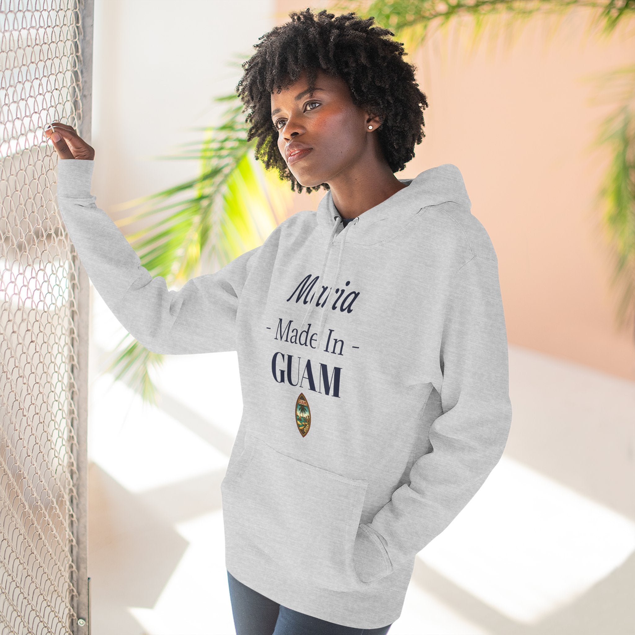 Made in Guam Personalized Hoodie | Customized Name Fleece Pullover