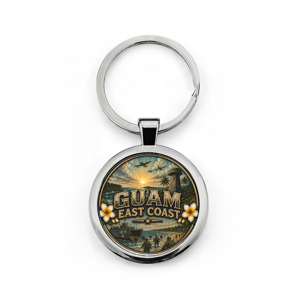 Personalized Round Stainless Steel Keychain (Add your own logo or buy as is)