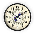Made in Guam Wall Clock — Vintage Island Map Design