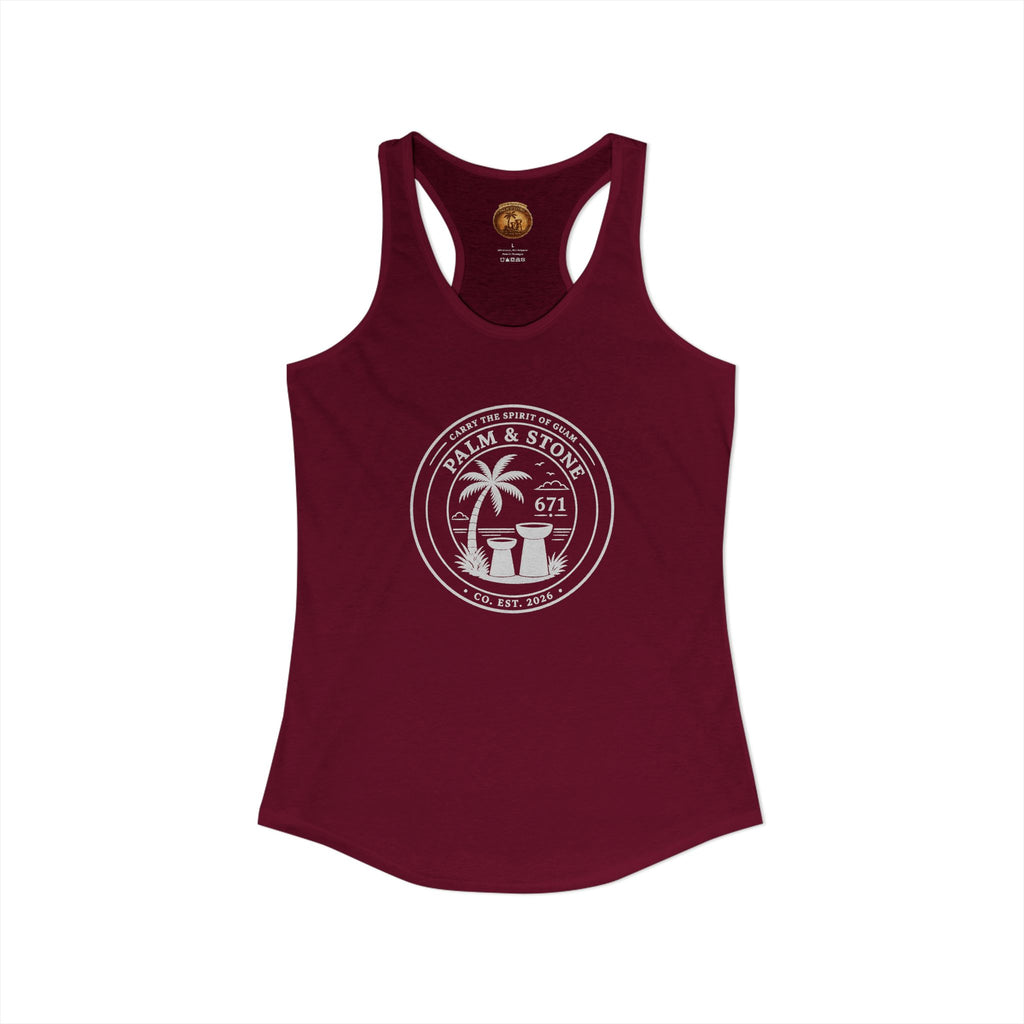 Women's Guam Island Palm | Ideal Racerback Tank