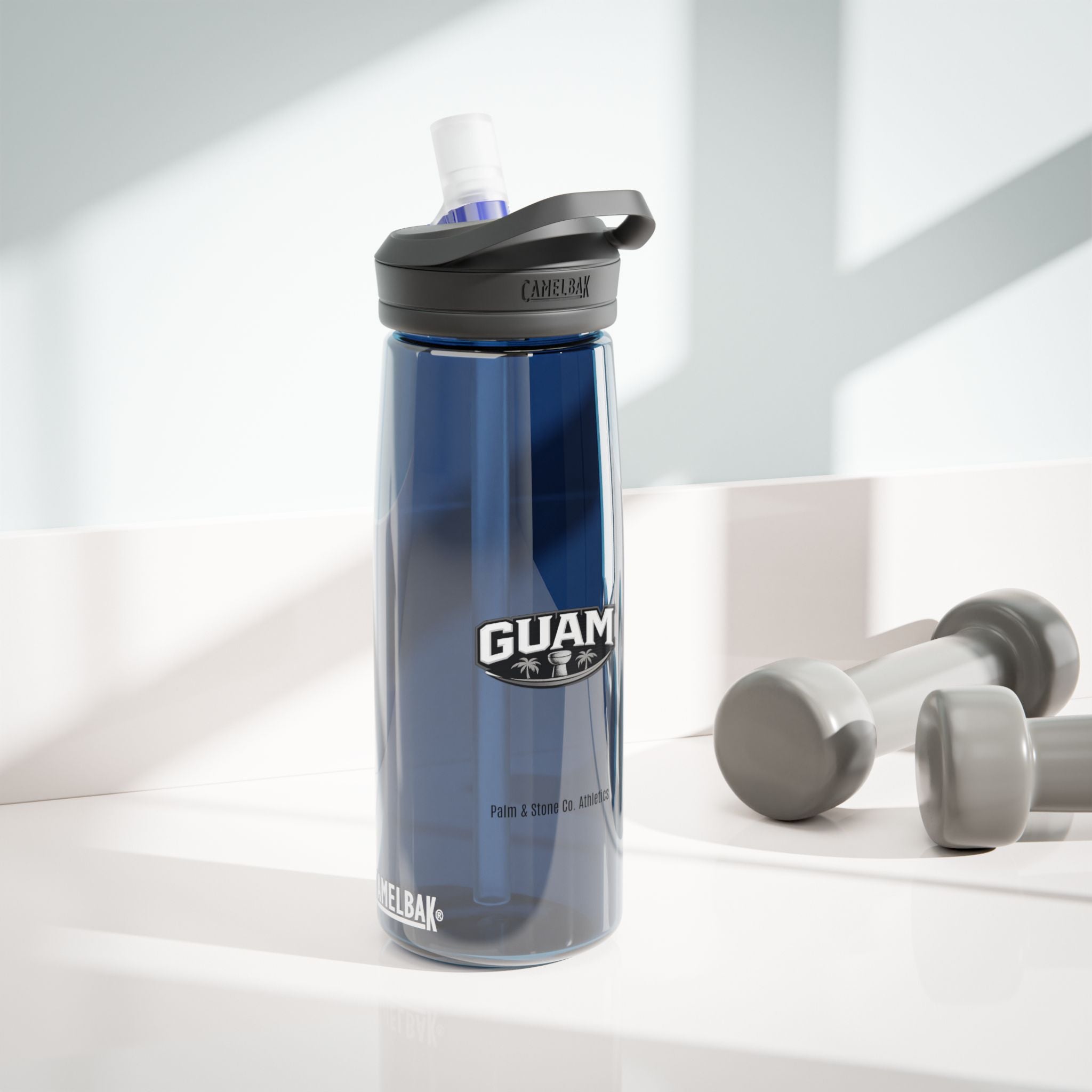 Guam Logo CamelBak Eddy Water Bottle | 20/25oz Durable Sports Bottle