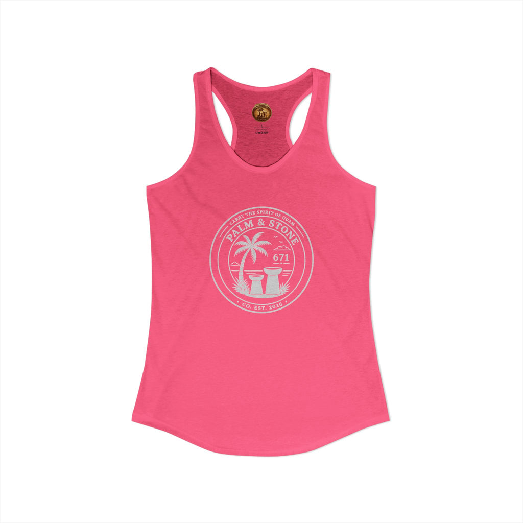Women's Guam Island Palm | Ideal Racerback Tank