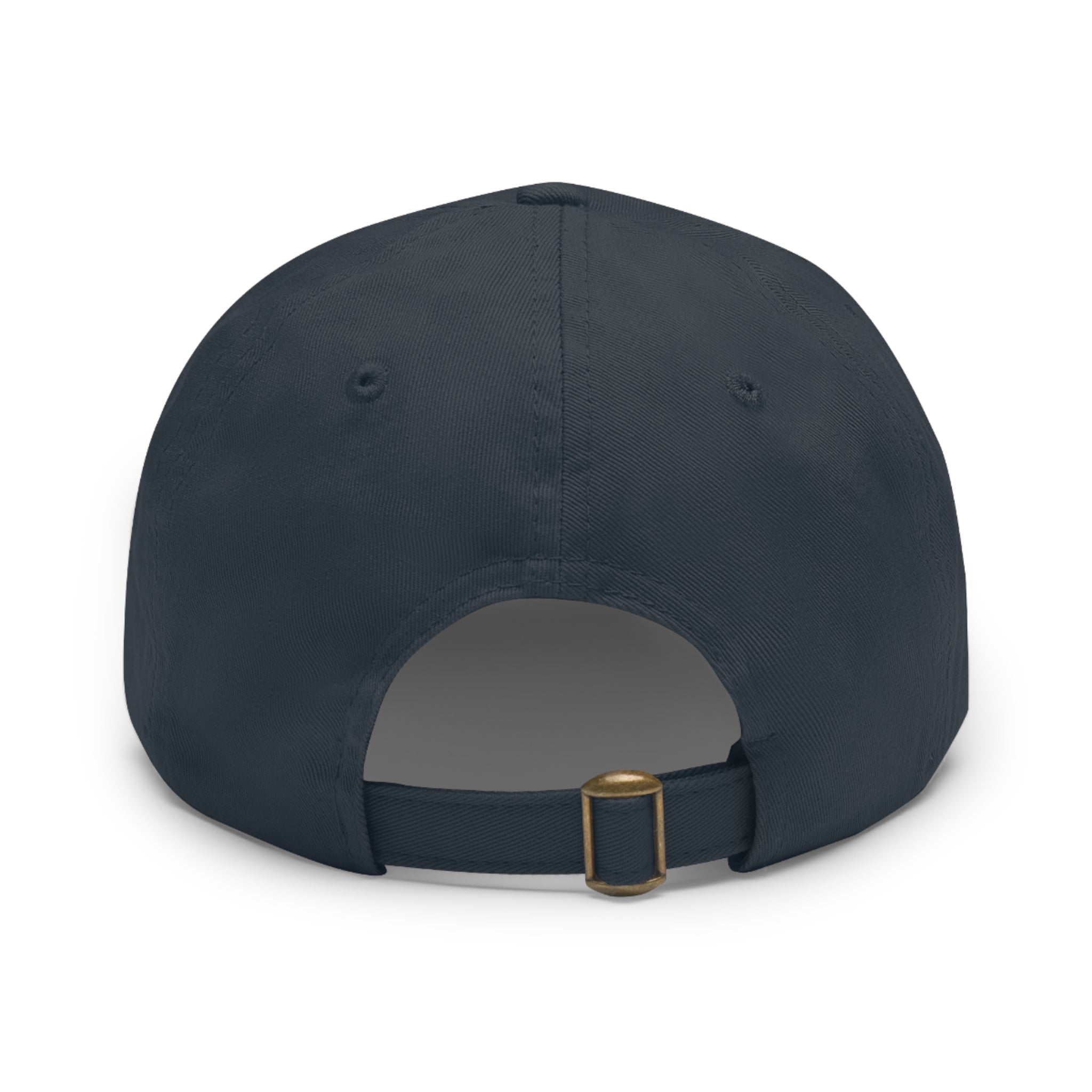 Leather Patch Dad Hat — Custom Logo Rectangular Patch Cap