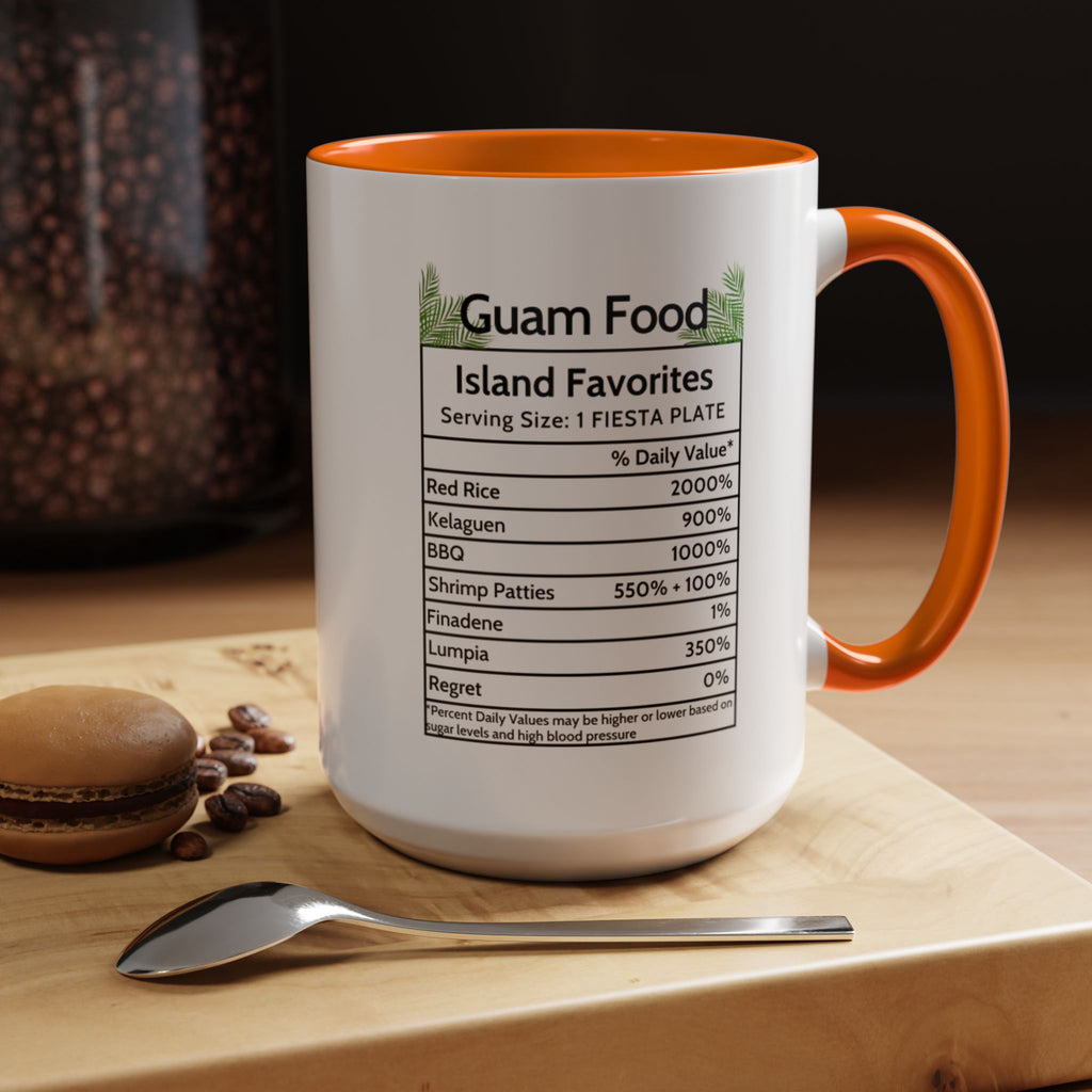 Personalized Name Guam Fiesta Menu Coffee Mug | Island Favorites Accent Mug (11/15oz)