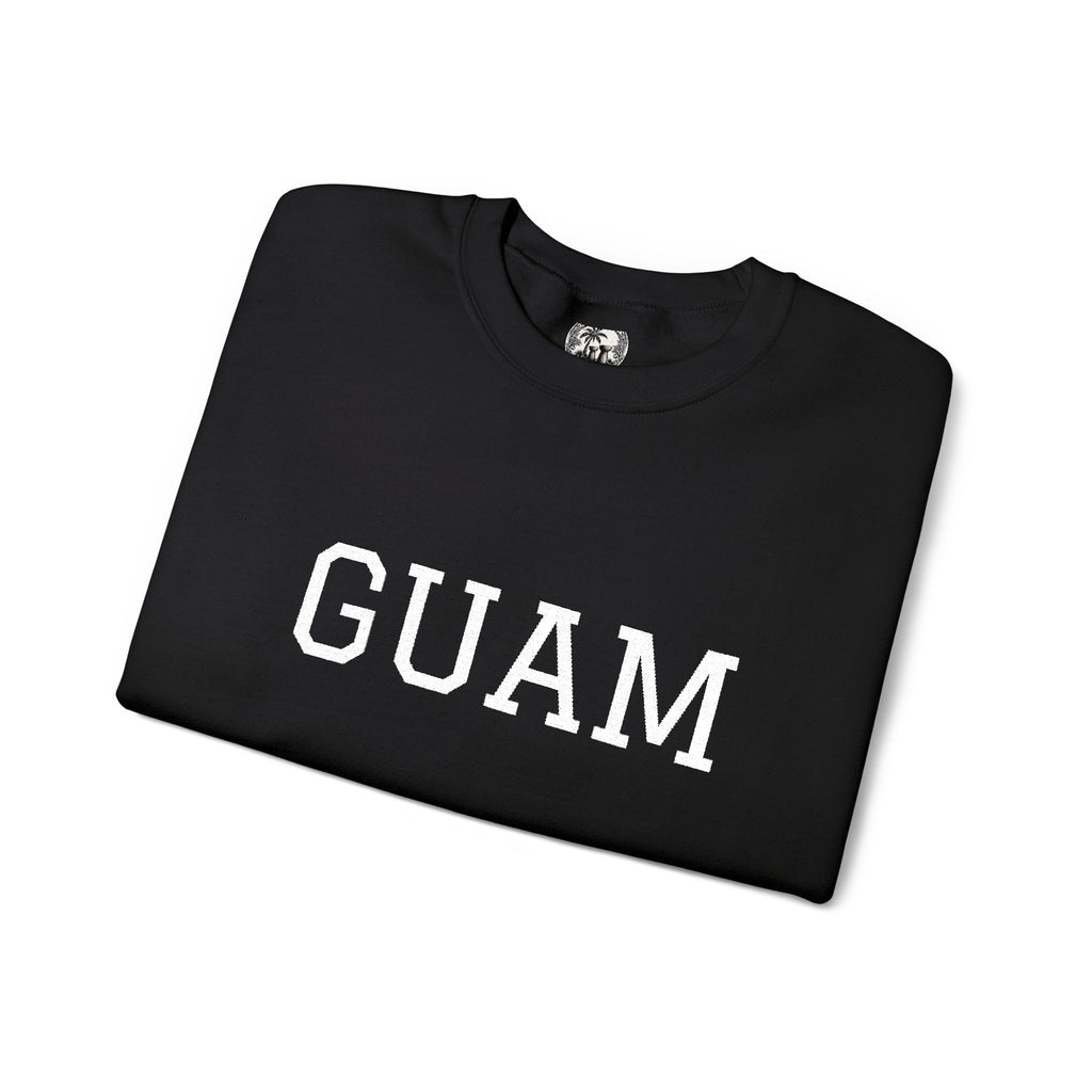 Guam EmbroideredCrewneck Sweatshirt | Personalized Text