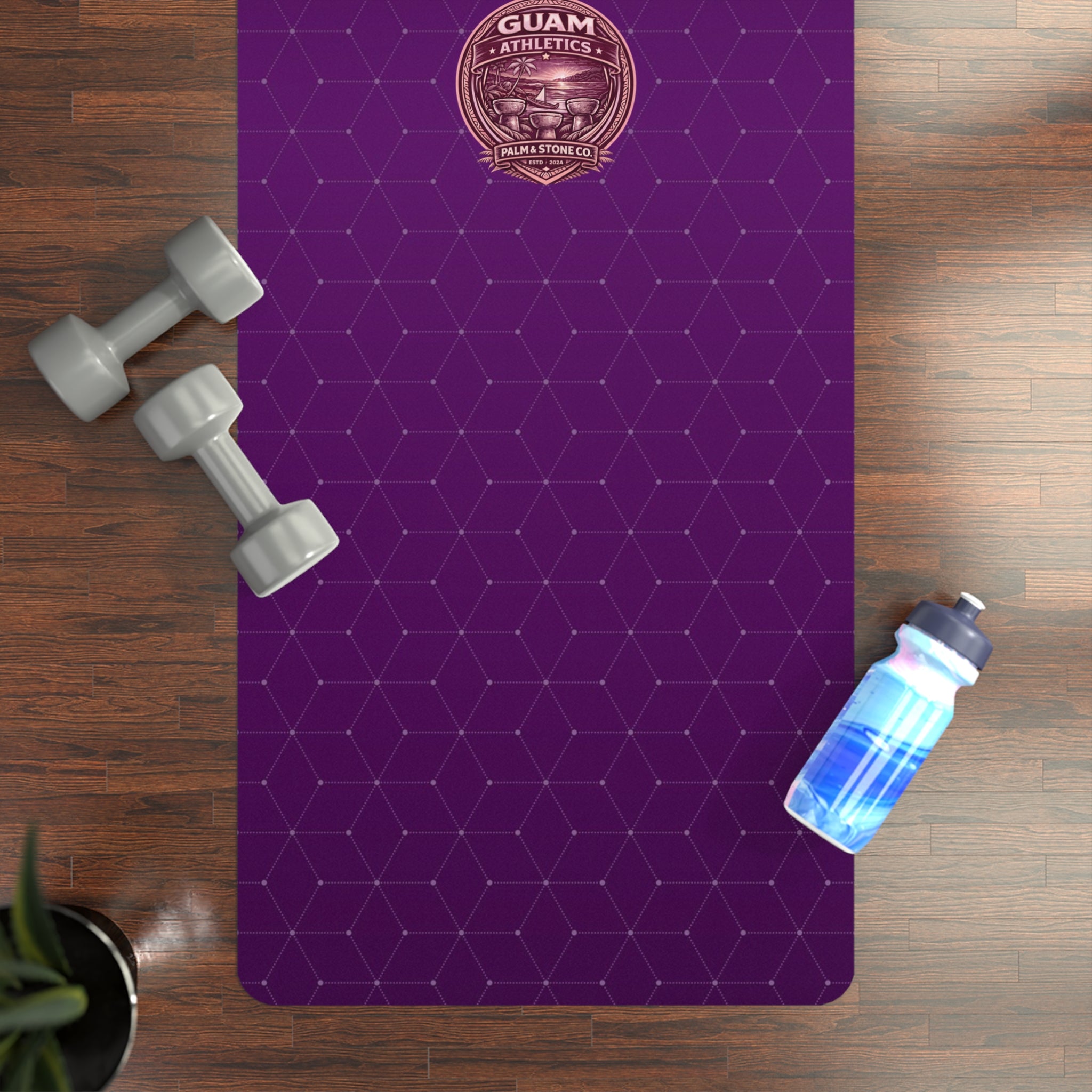 Palm & Stone Guam Ahtletics Seal Rubber Yoga Mat | Non-Slip Travel & Studio Mat