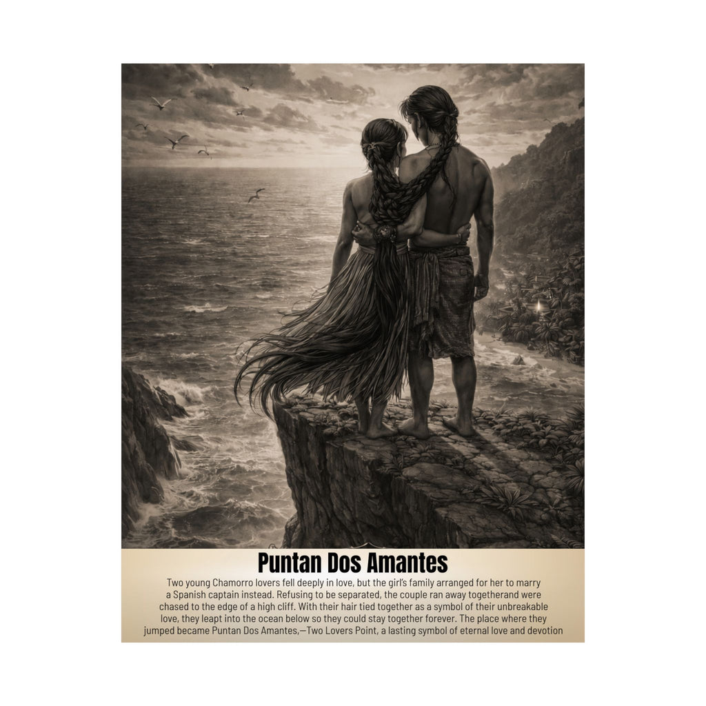 "Puntan Dos Amantes" Vintage Wall Art | Matte Finished Wall Art