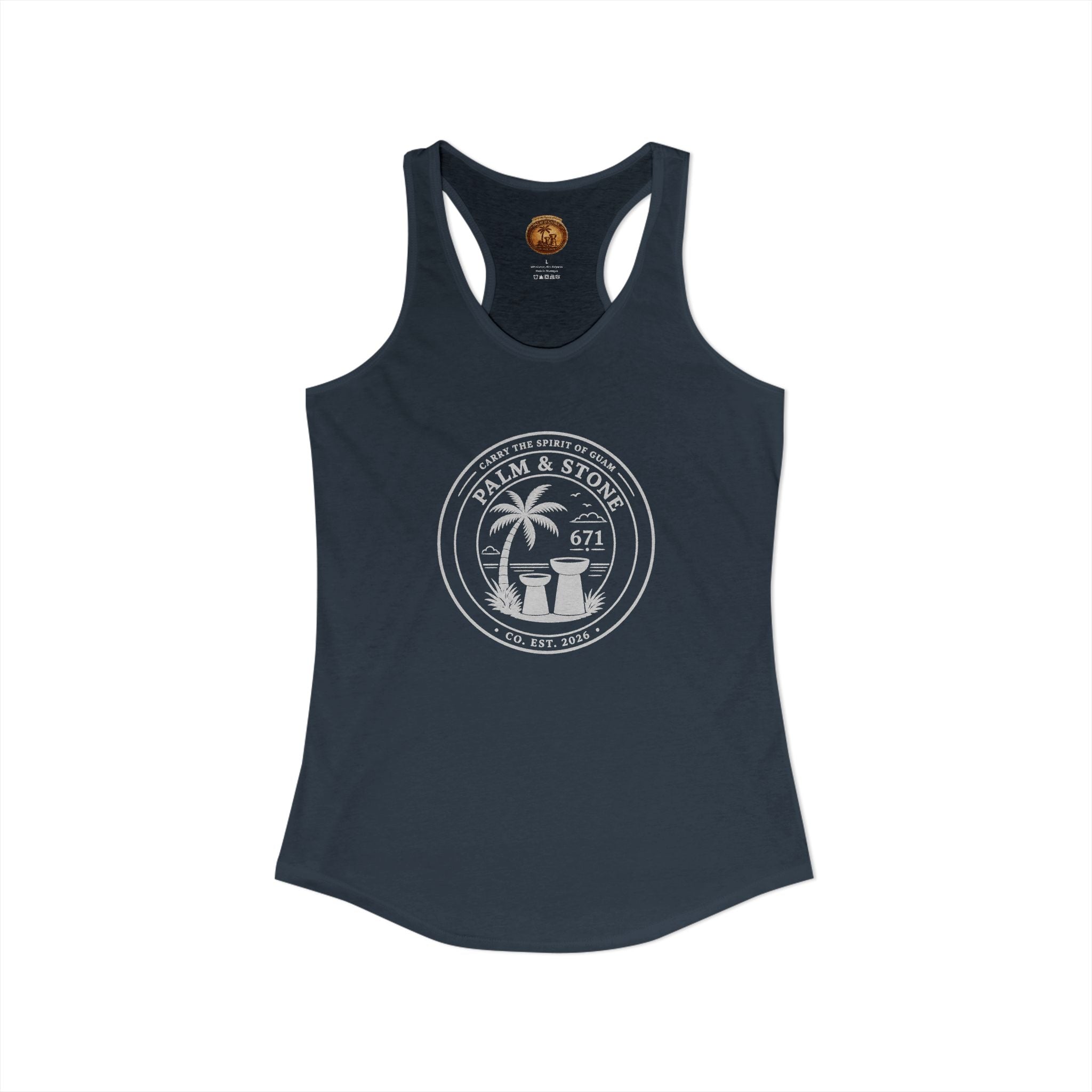 Women's Guam Island Palm | Ideal Racerback Tank