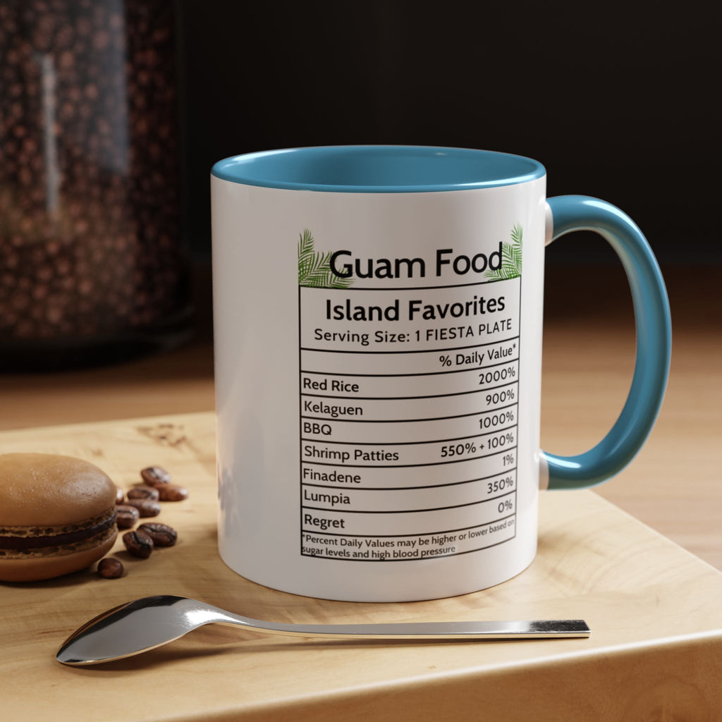 Personalized Name Guam Fiesta Menu Coffee Mug | Island Favorites Accent Mug (11/15oz)