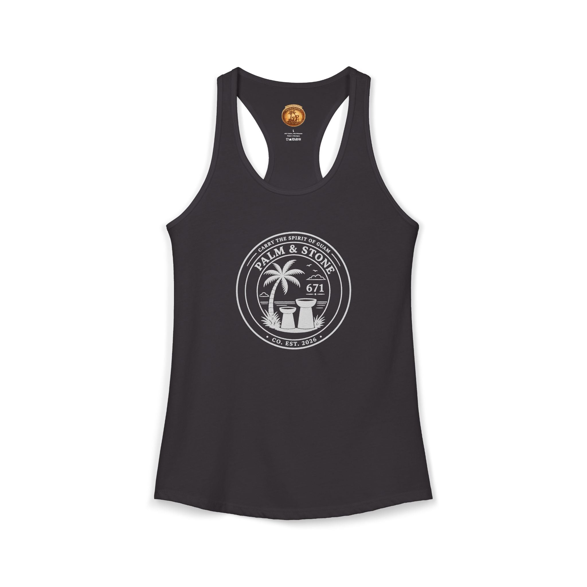 Women's Guam Island Palm | Ideal Racerback Tank