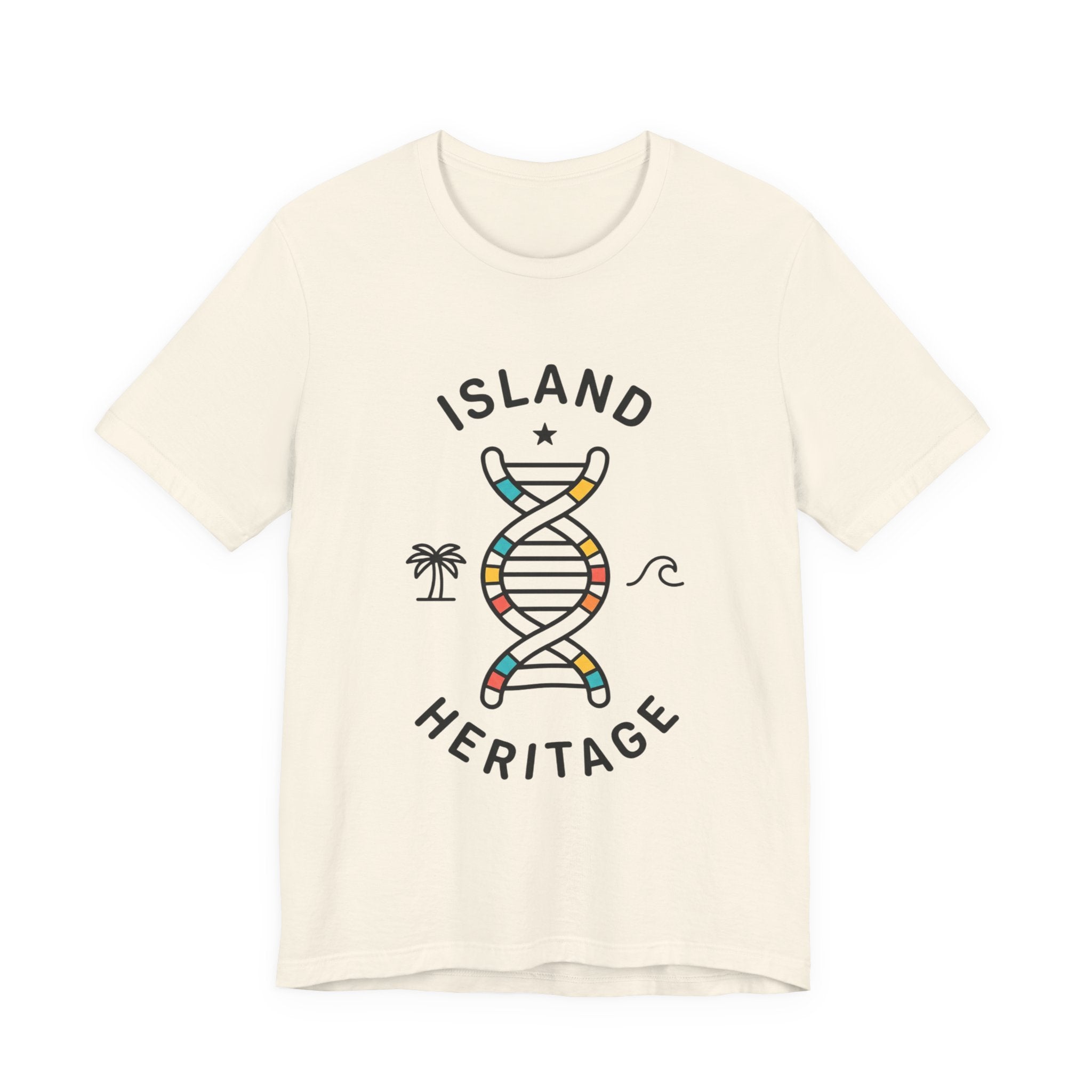Island Heritage T-Shirt | Caribbean Pride, Retro Passport Stamp