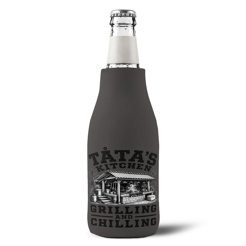 Personalized Tata's Kitchen Zip-Up Bottle Cooler Sleeve | Insulated Bottle/Keg Koozie