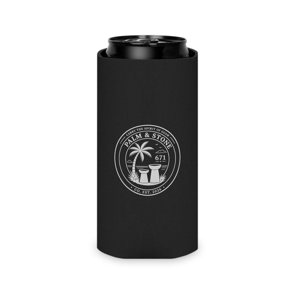BLACK Guam Seal Tampa Can Cooler | Koozie