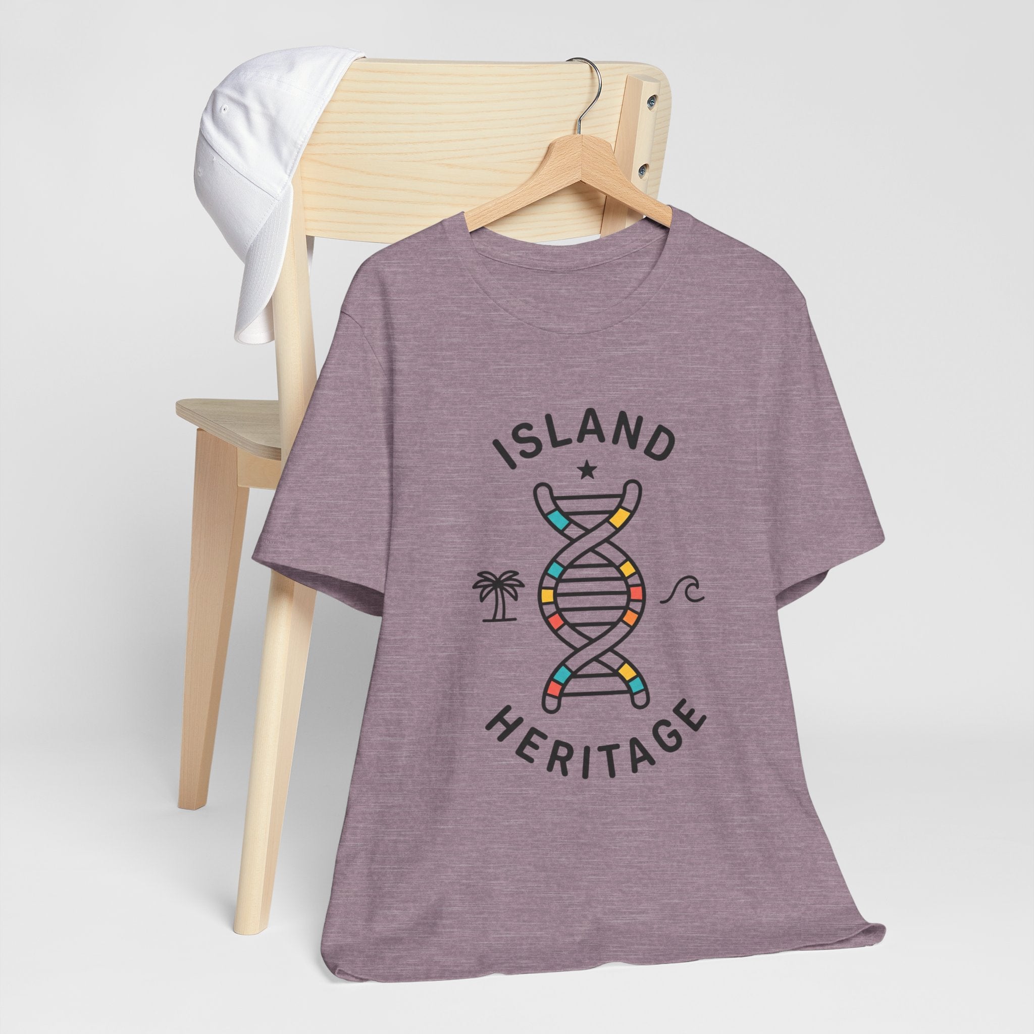 Island Heritage T-Shirt | Caribbean Pride, Retro Passport Stamp