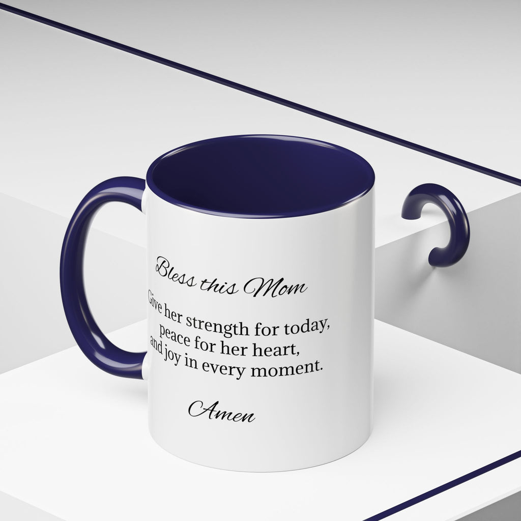 Personalized Inspirational Mom Accent Coffee Mug | Heartfelt Quote Gift (11/15 oz)