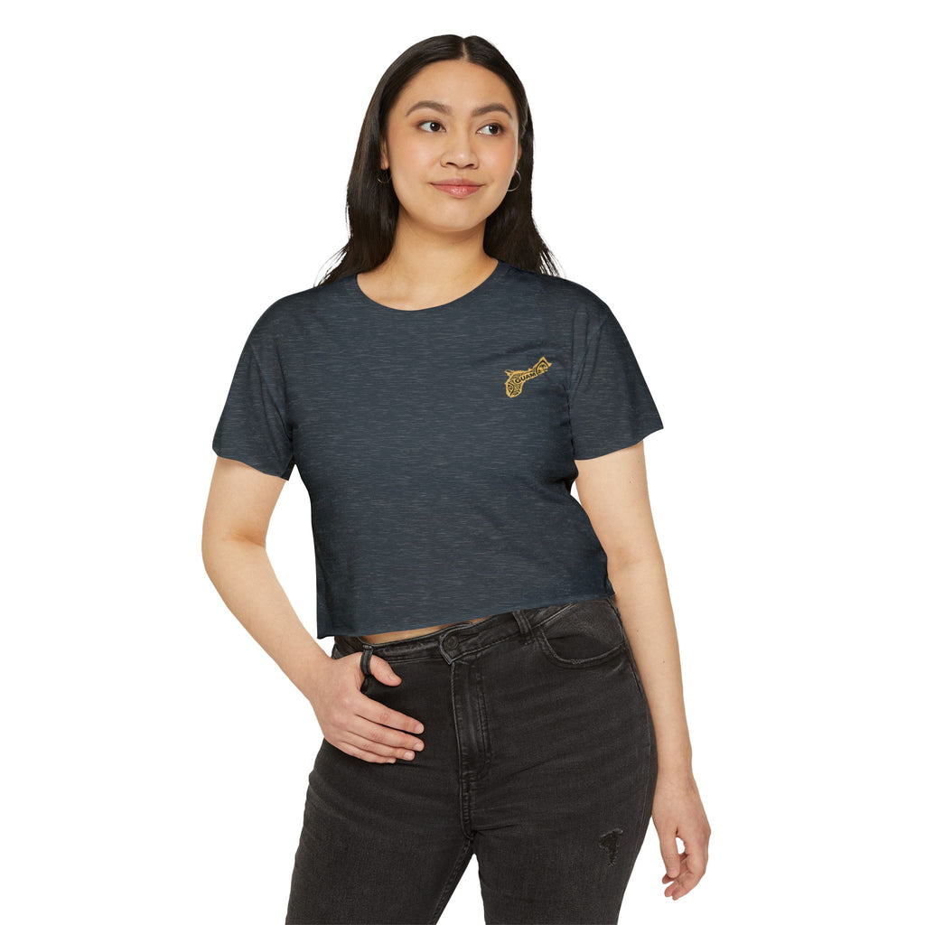 Personalized Boho Embroidered Crop Top