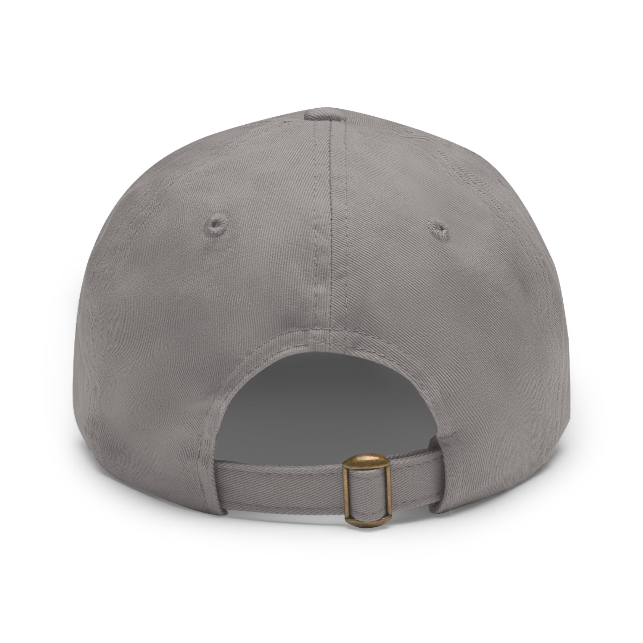 Leather Patch Dad Hat — Custom Logo Rectangular Patch Cap