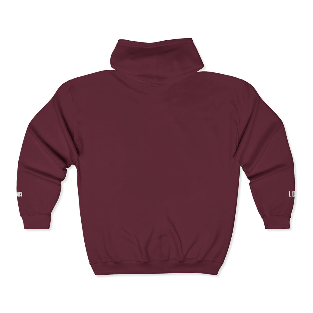 Personalized Unisex Heavy Blend™ Full Zip Hooded Sweatshirt (Add your school name, logo, subject, initials)