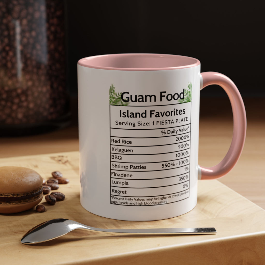 Personalized Name Guam Fiesta Menu Coffee Mug | Island Favorites Accent Mug (11/15oz)