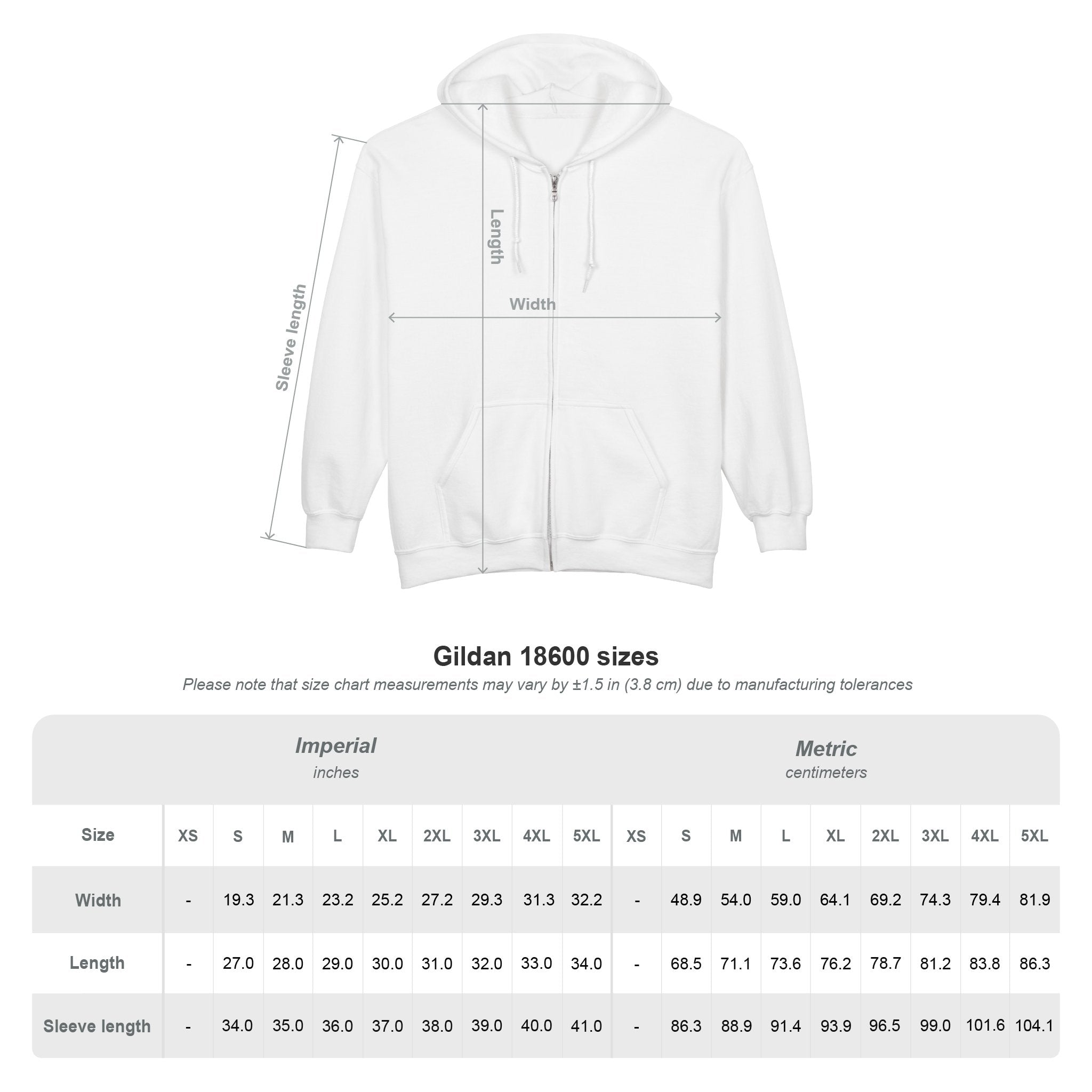 Personalized Unisex Heavy Blend™ Full Zip Hooded Sweatshirt (Add your school name, logo, subject, initials)