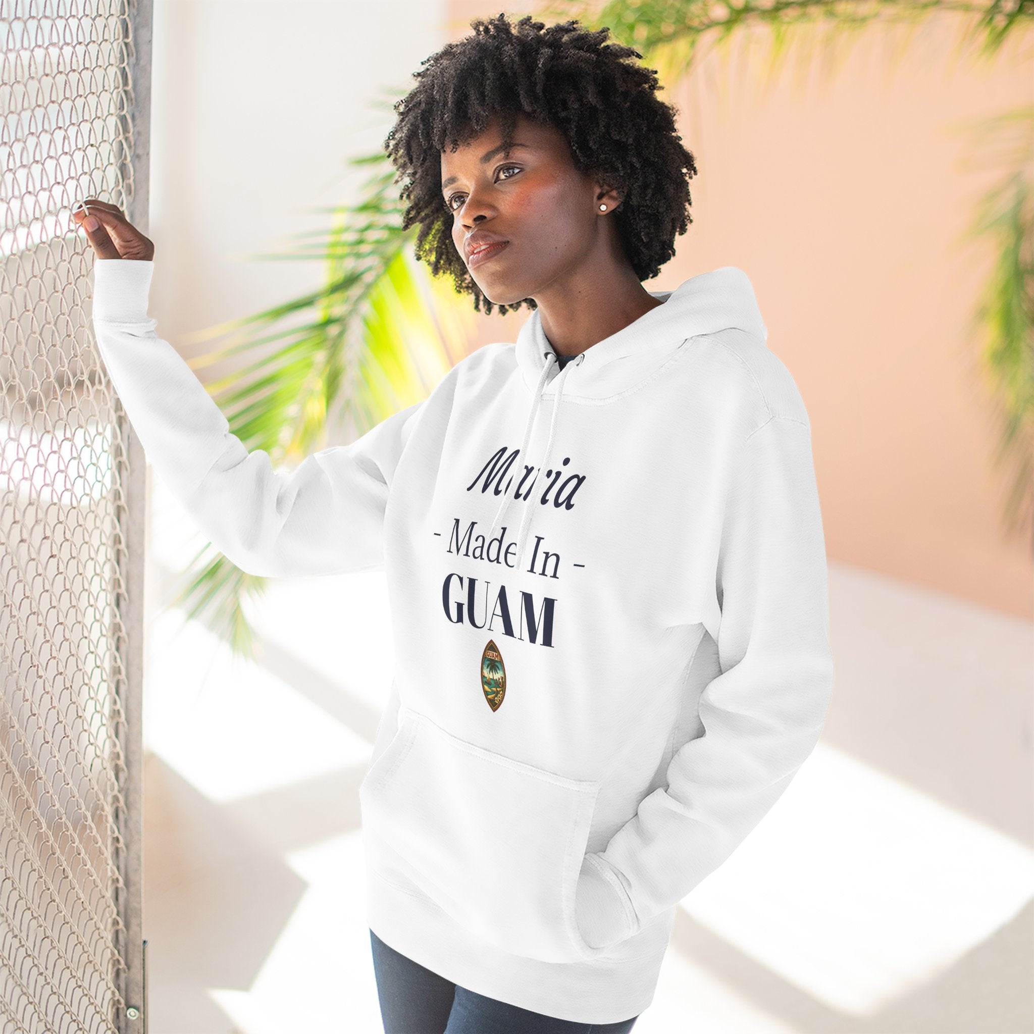 Made in Guam Personalized Hoodie | Customized Name Fleece Pullover