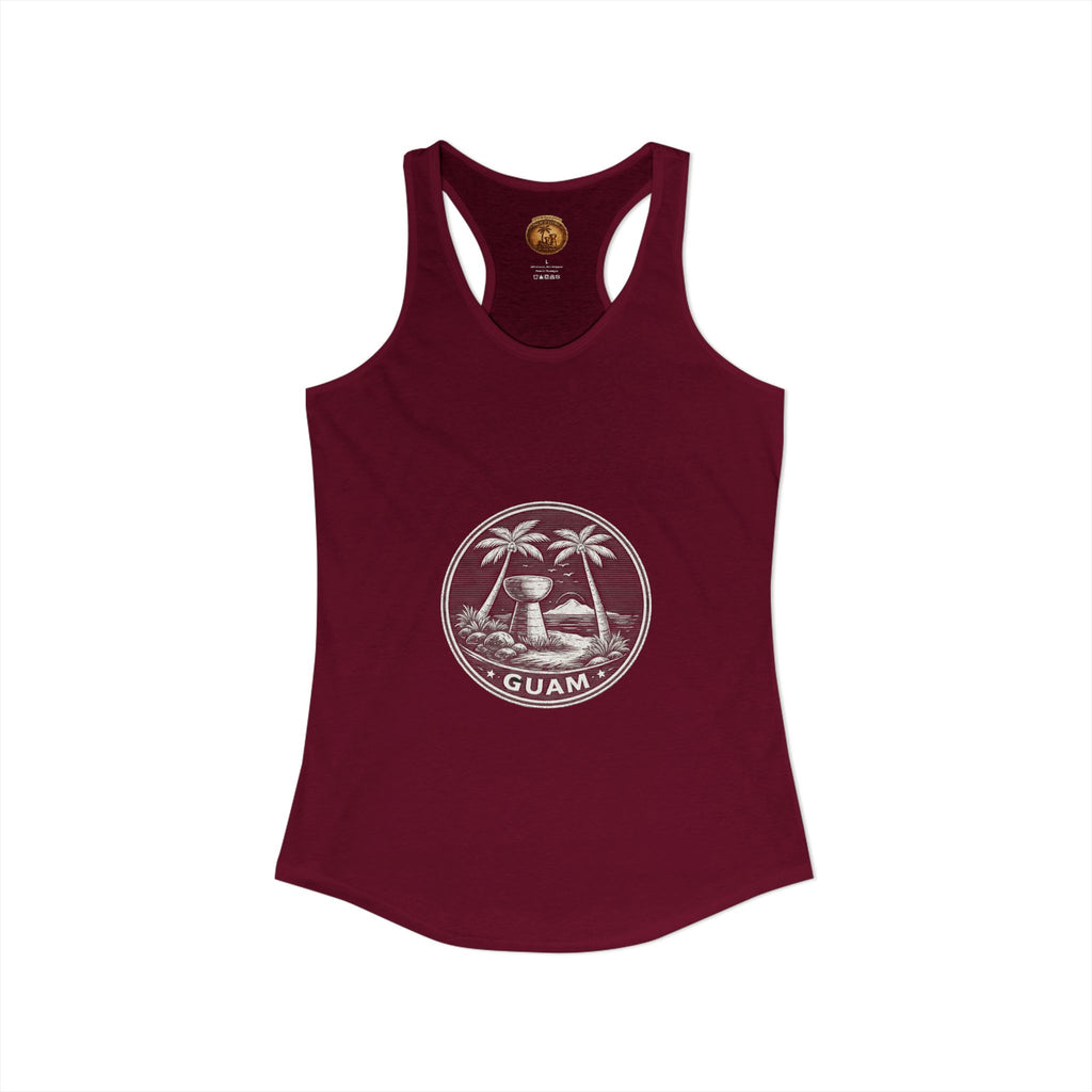 Women's Guam Island Palm | Ideal Racerback Tank