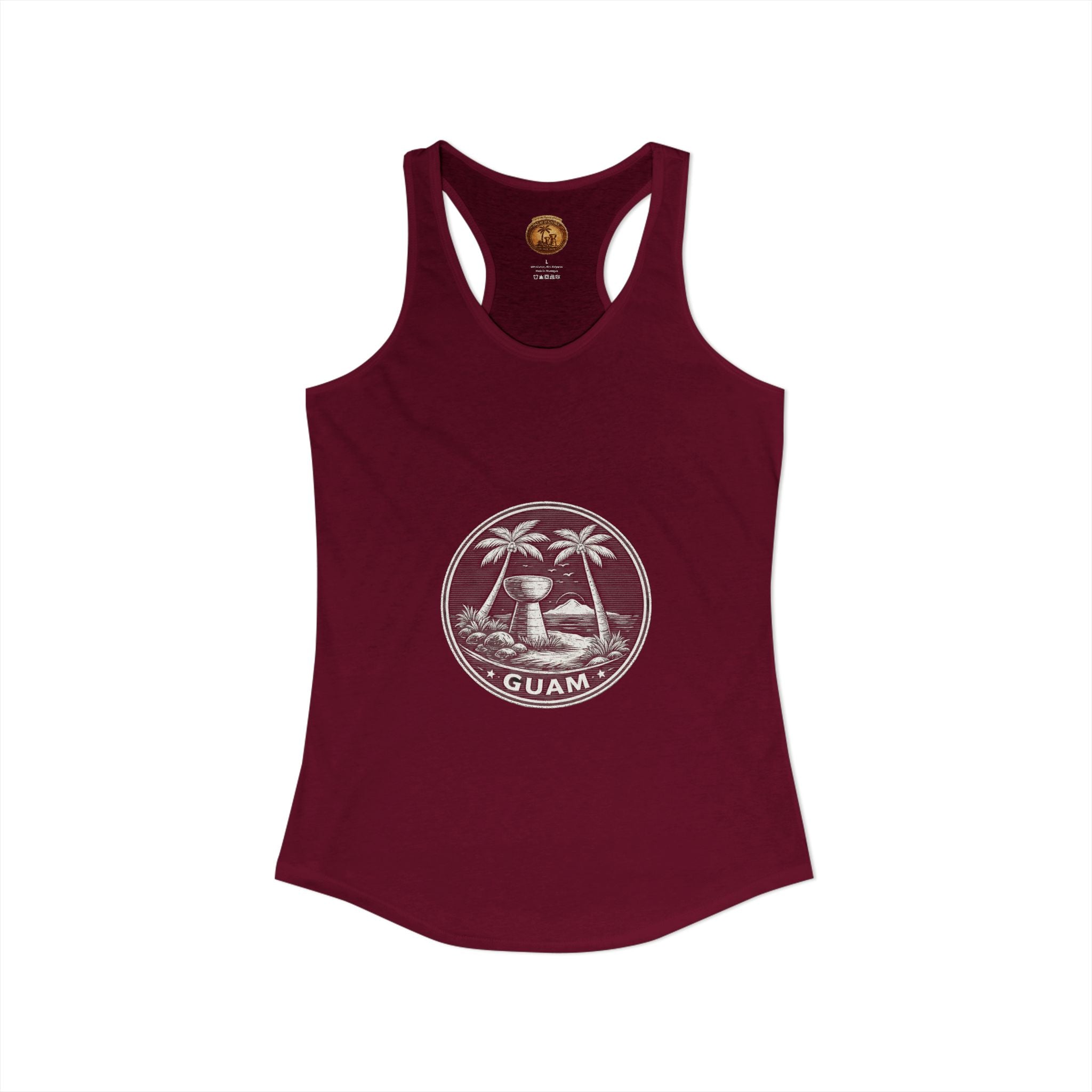 Women's Guam Island Palm | Ideal Racerback Tank