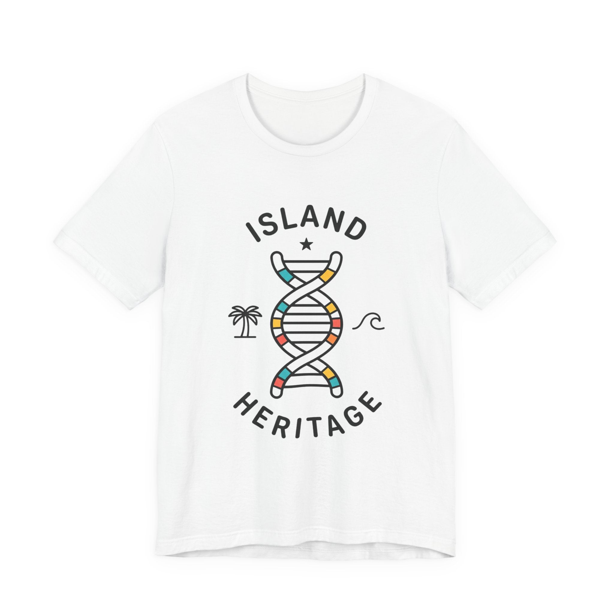 Island Heritage T-Shirt | Caribbean Pride, Retro Passport Stamp