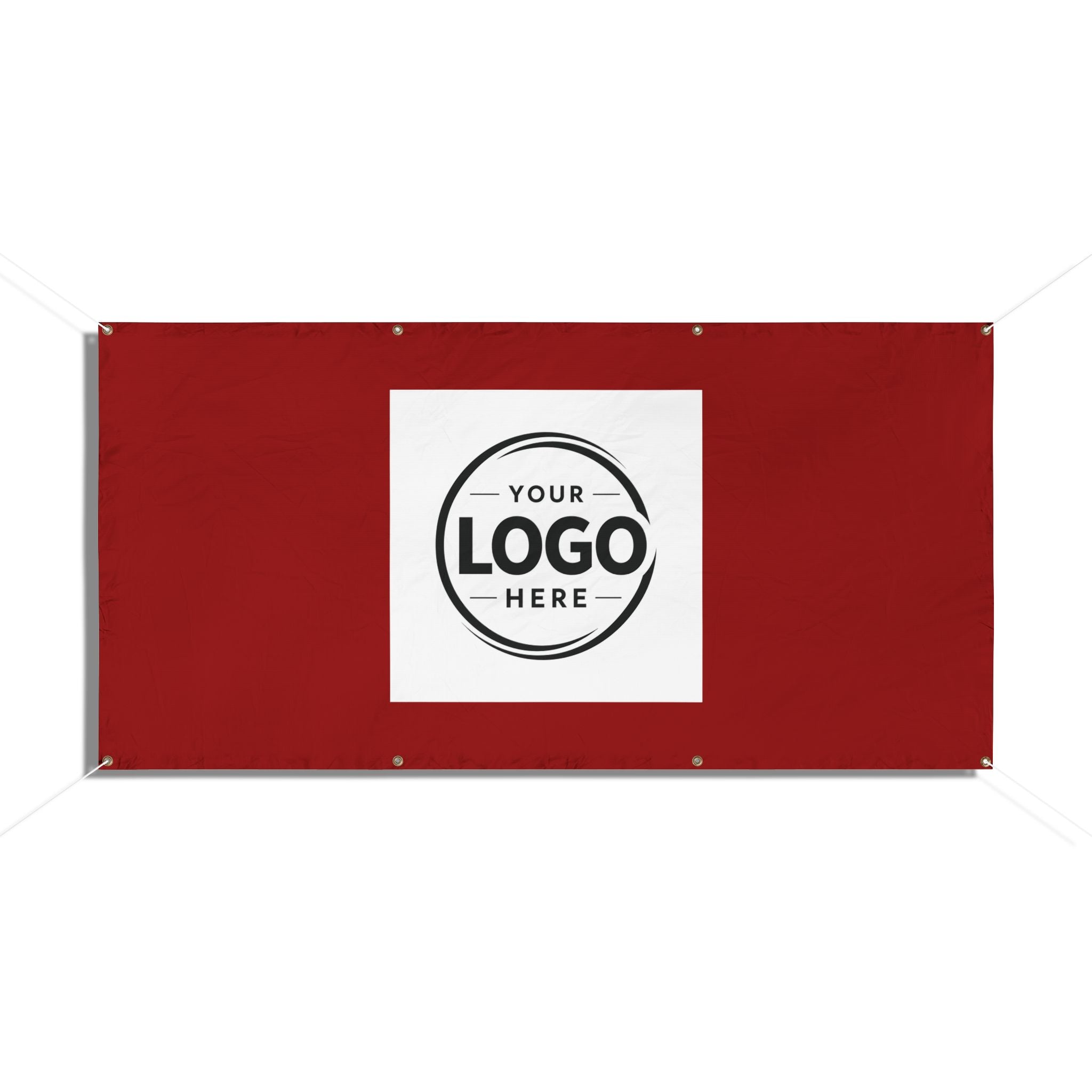 Custom Logo Vinyl Banner — Outdoor Advertising Banner with Grommets