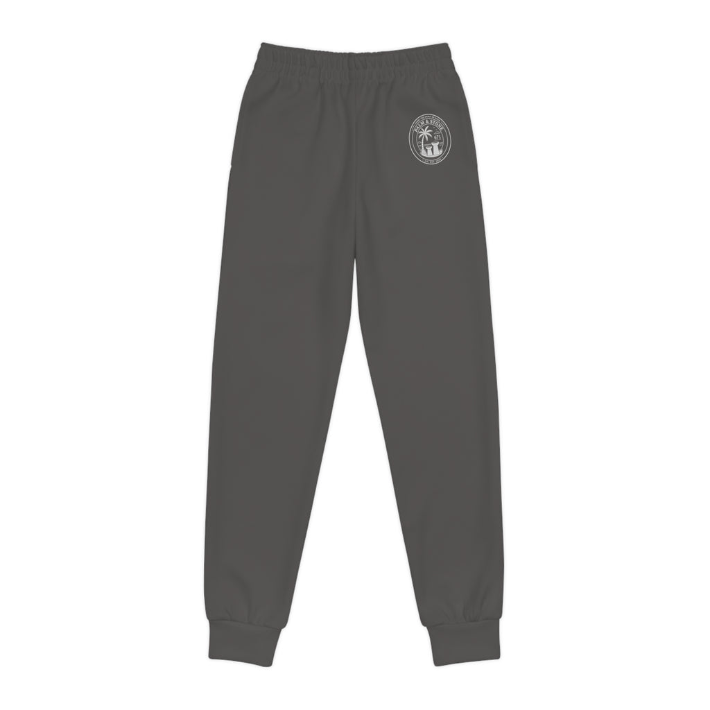 Youth Joggers with Small Crest Logo — Comfortable Kids Athletic Sweatpants