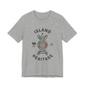 Island Heritage T-Shirt | Caribbean Pride, Retro Passport Stamp