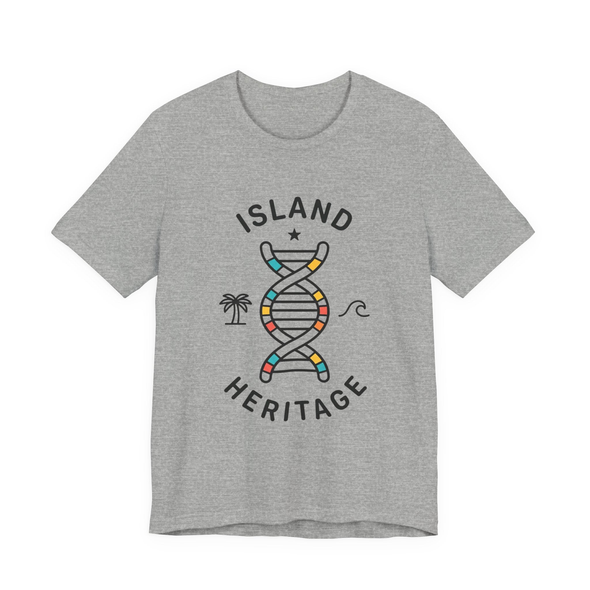Island Heritage T-Shirt | Caribbean Pride, Retro Passport Stamp