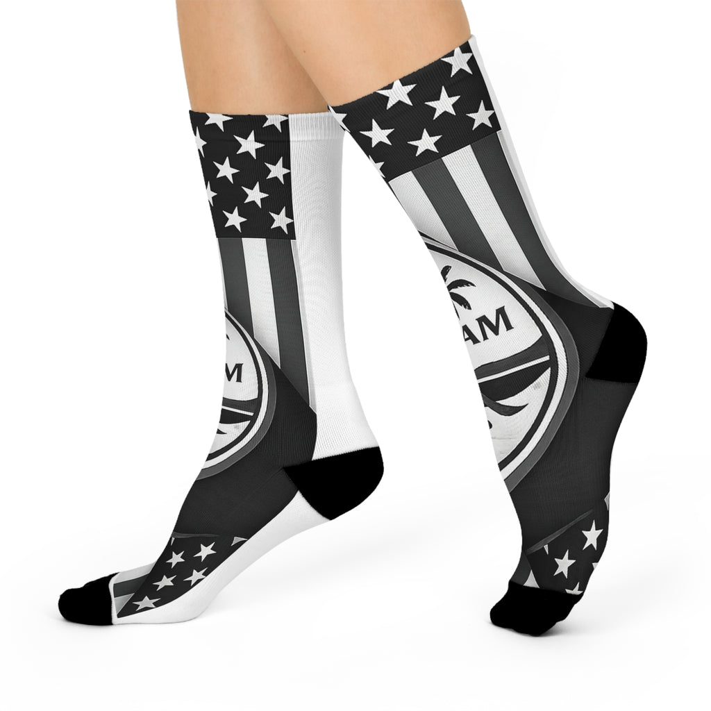 Guam Seal Patriotic Athletic Socks