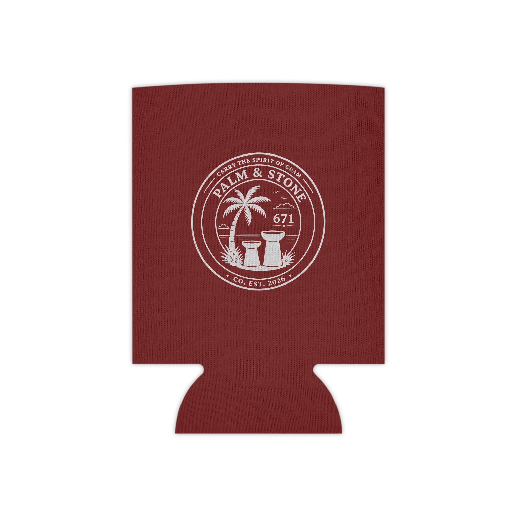 MAROON Guam Seal Tampa Can Cooler | Beer Koozie