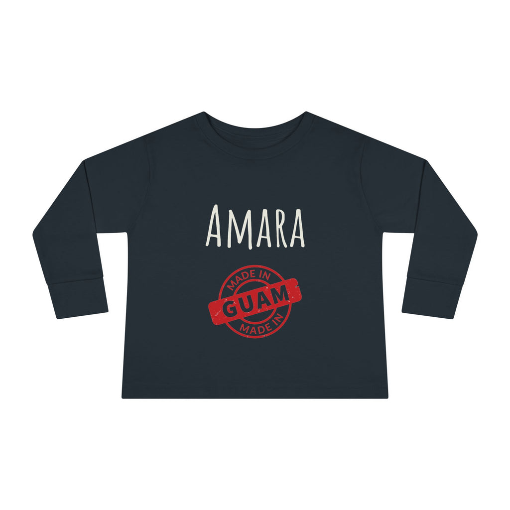 Personalize Made In Guam Kids Long Sleeve Shirt | Customize Name Long Sleeve
