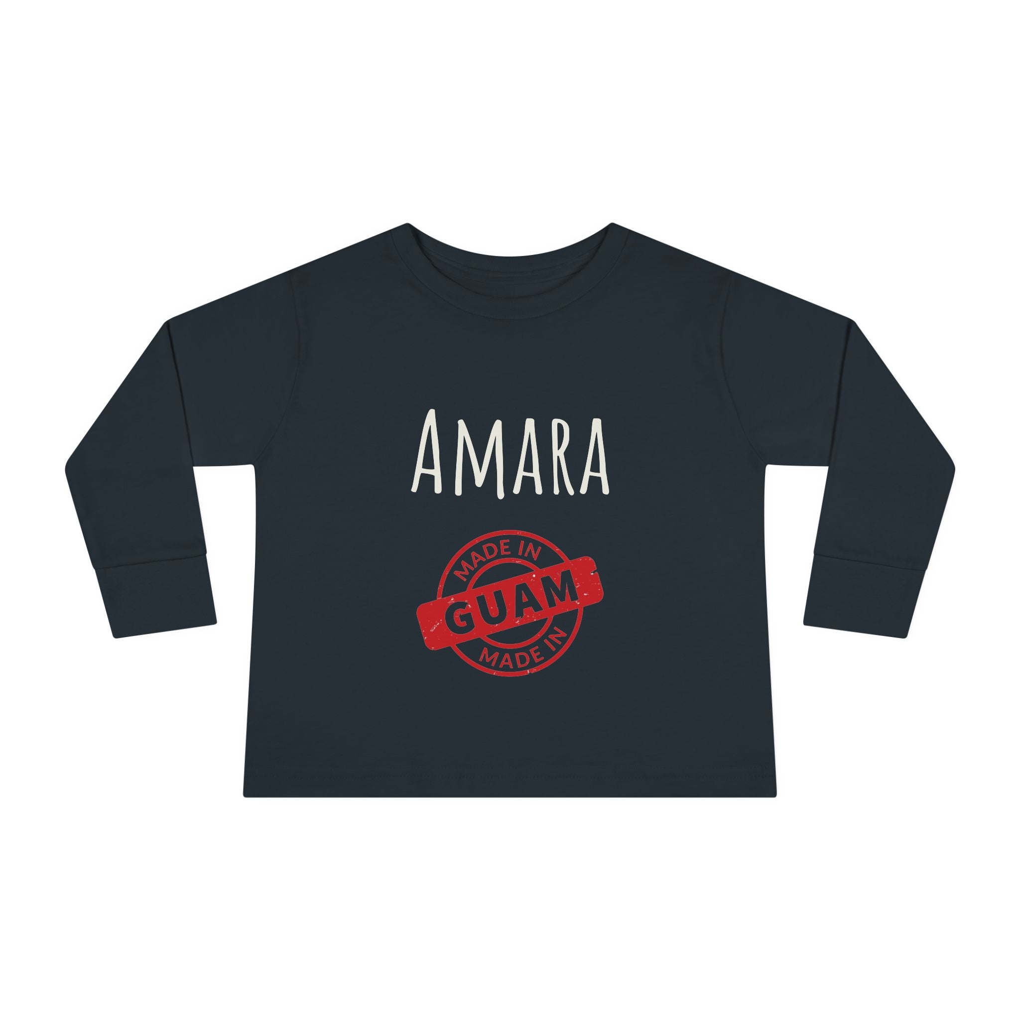 Personalize Made In Guam Kids Long Sleeve Shirt | Customize Name Long Sleeve