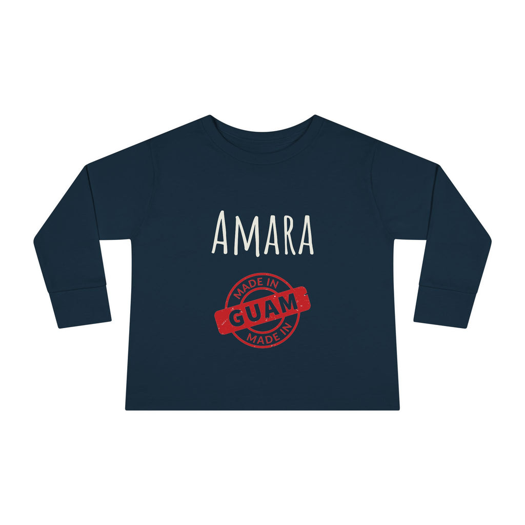 Personalize Made In Guam Kids Long Sleeve Shirt | Customize Name Long Sleeve