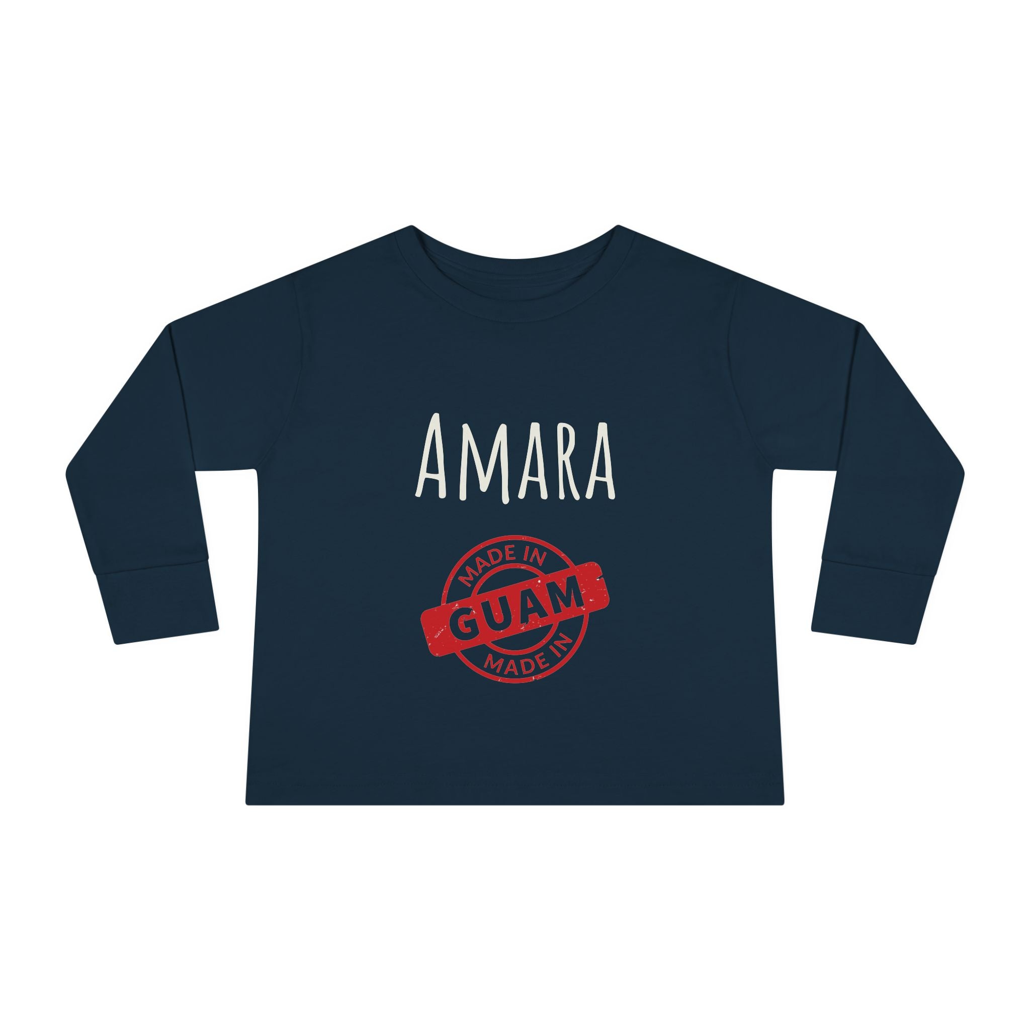 Personalize Made In Guam Kids Long Sleeve Shirt | Customize Name Long Sleeve