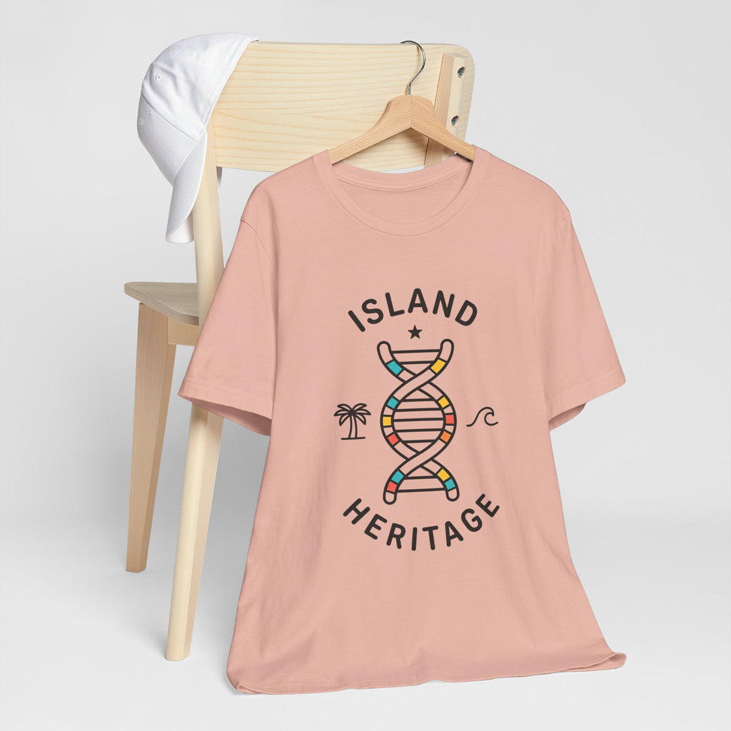 Island Heritage T-Shirt | Caribbean Pride, Retro Passport Stamp