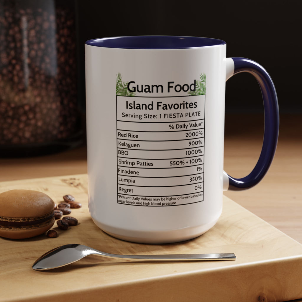 Personalized Name Guam Fiesta Menu Coffee Mug | Island Favorites Accent Mug (11/15oz)