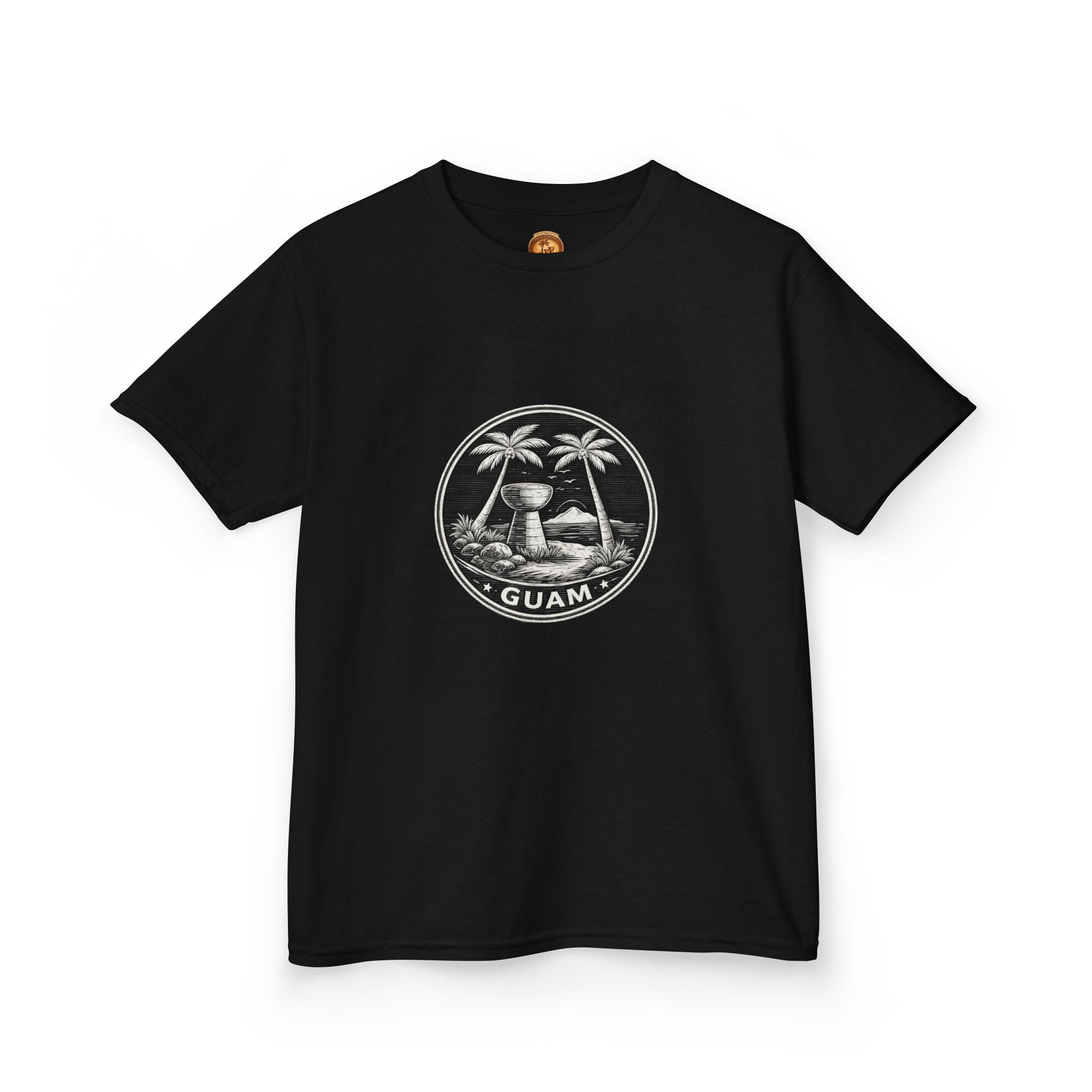 Kids Tee Guam Island Palm Logo