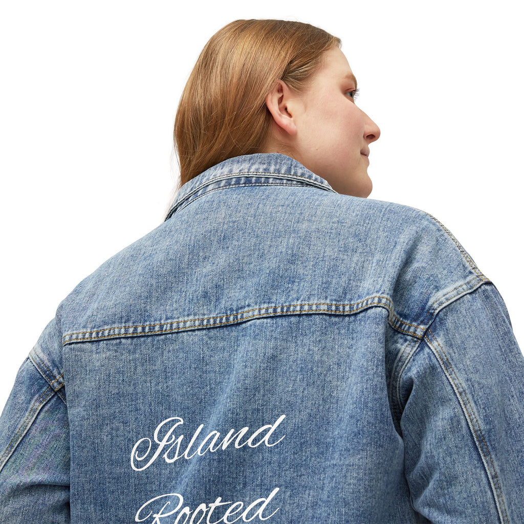 Personalized Denim Jacket Embroidered Women's Jean Jacket, Vintage Casual Layering