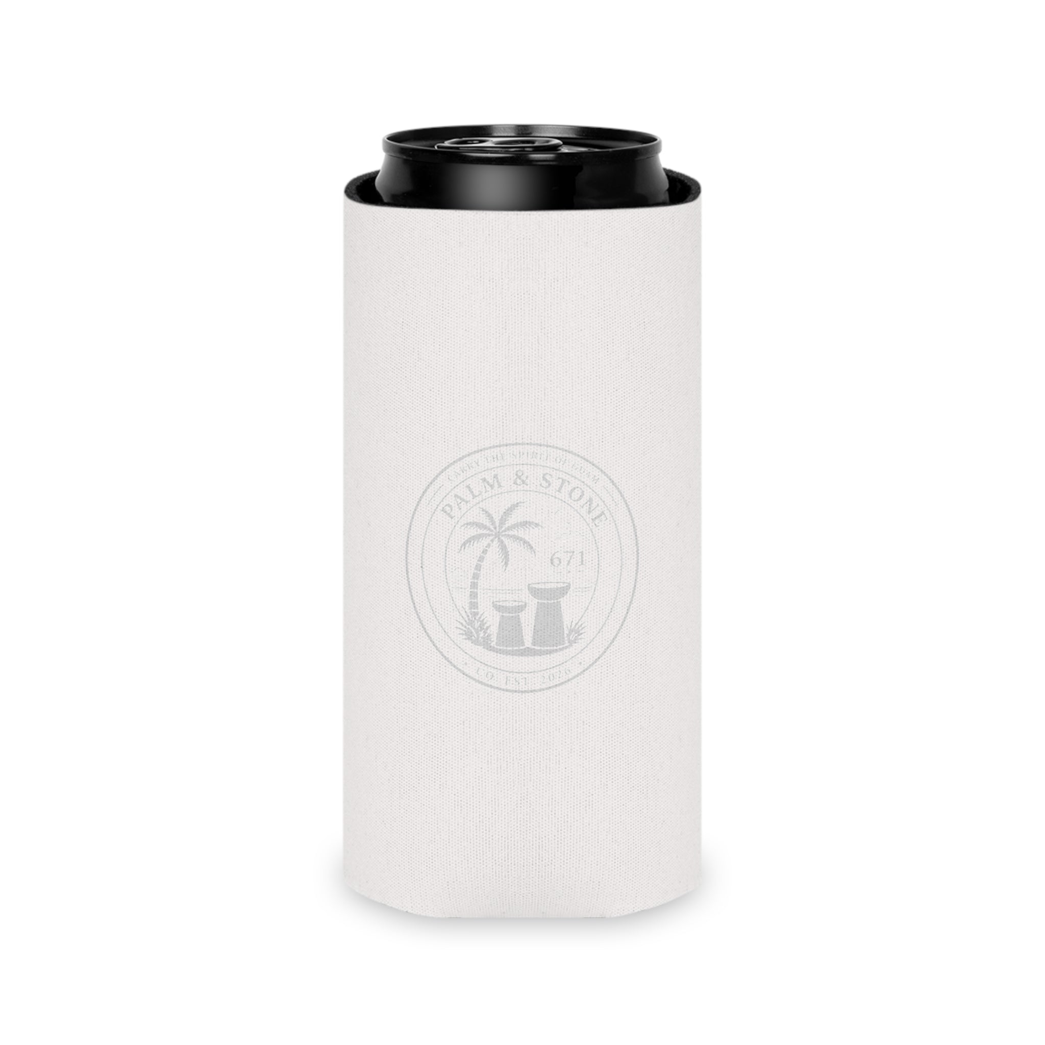 WHITE Guam Seal Tampa Can Cooler/Koozie